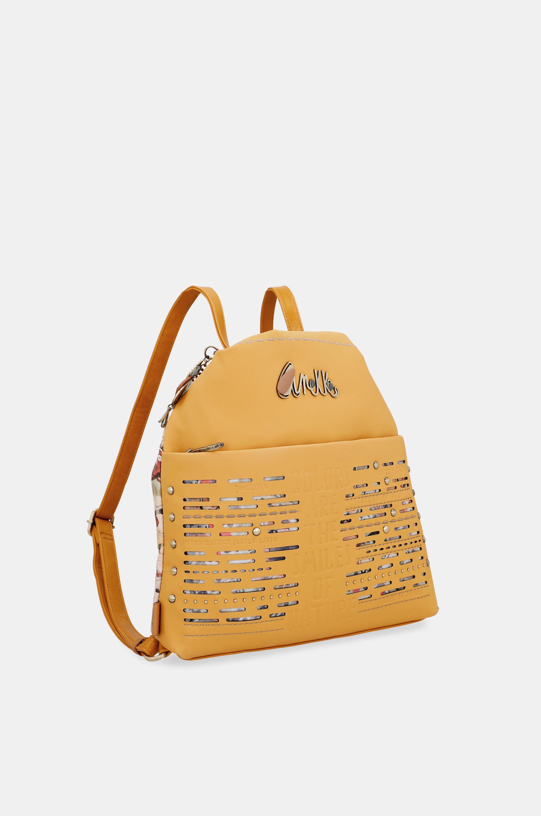 Bolso ocre convertible en mochila Nature Pachamama