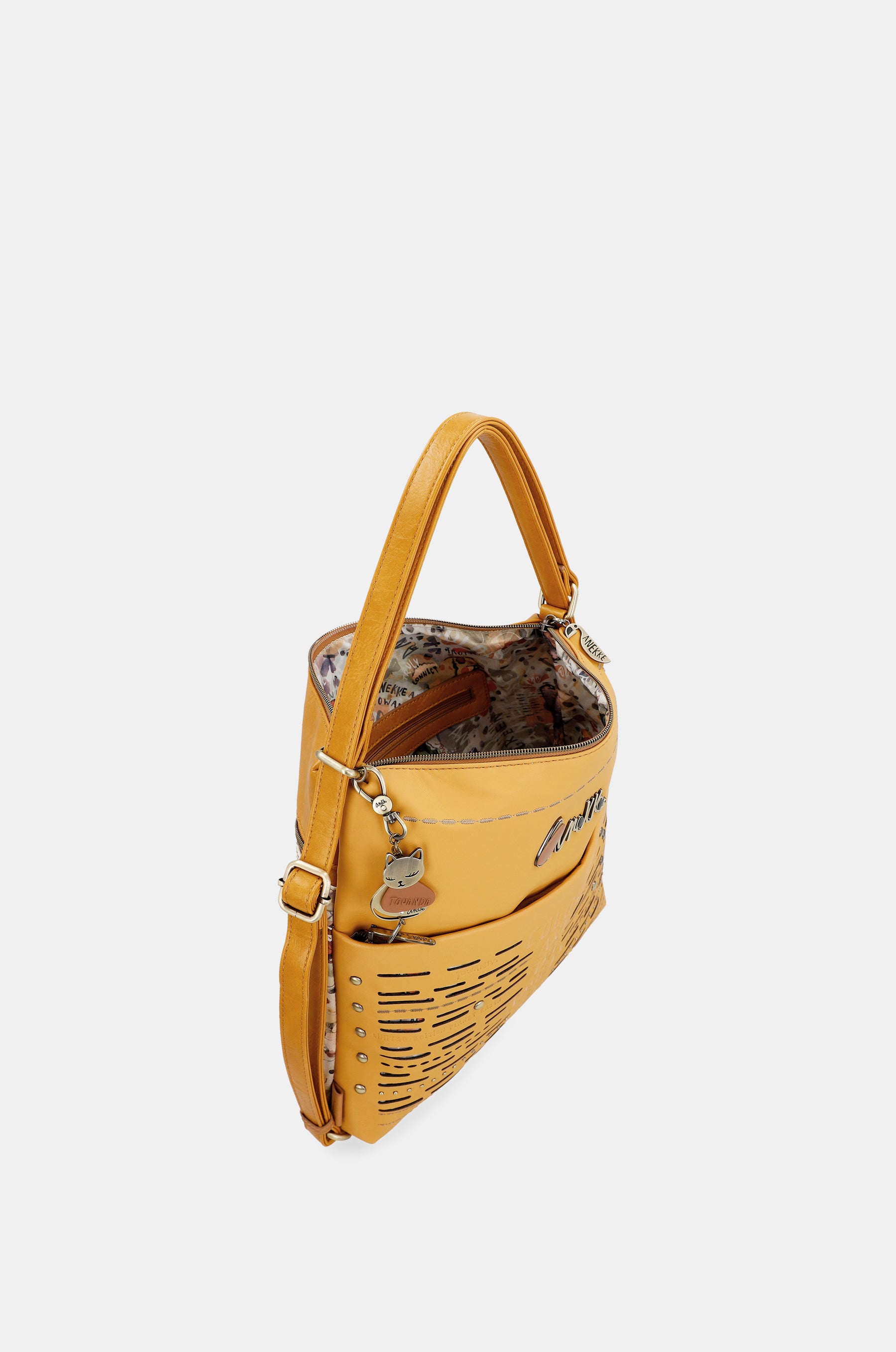 Bolso ocre convertible en mochila Nature Pachamama