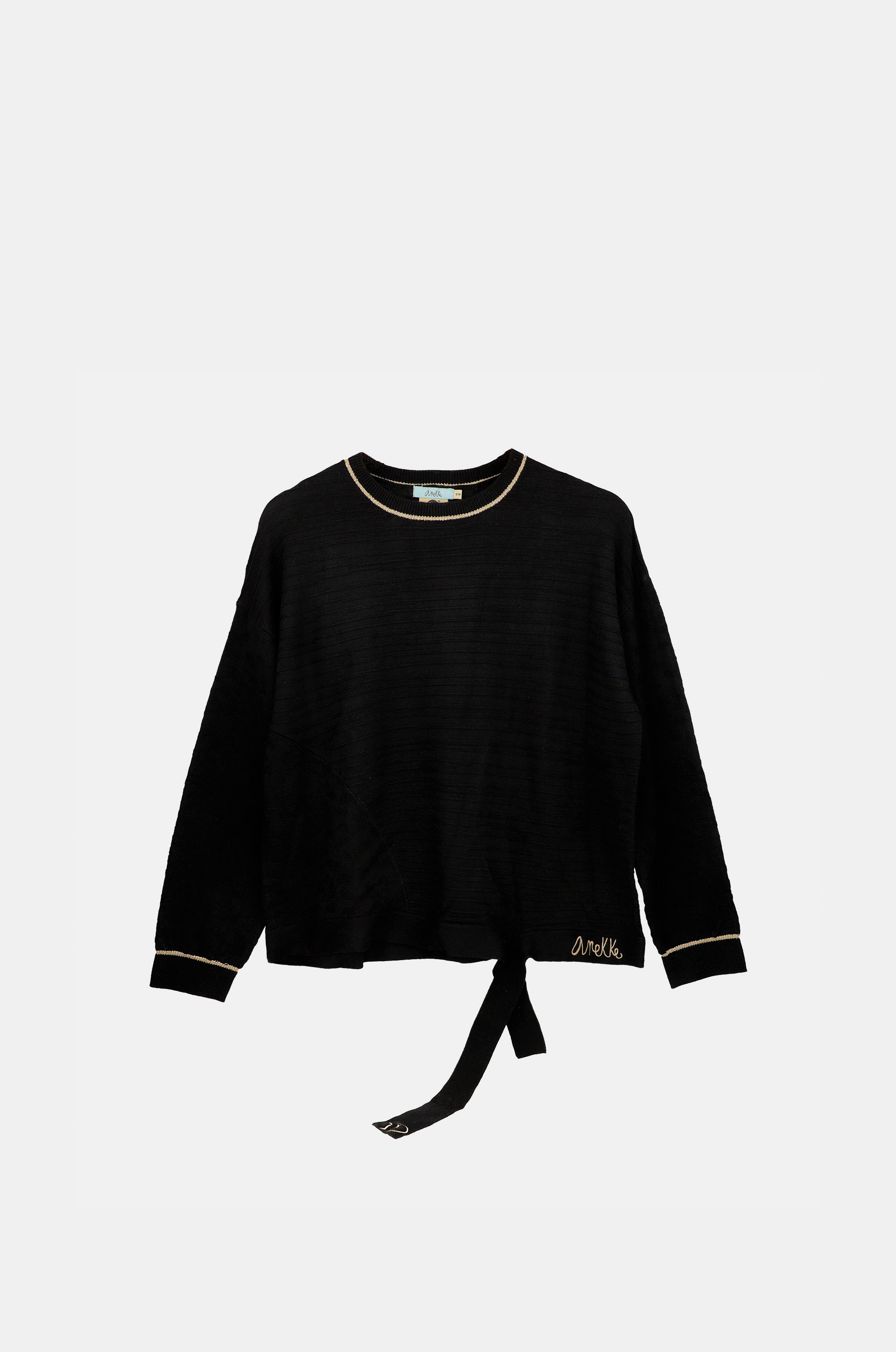 Jersey negro cuello redondo Shōen