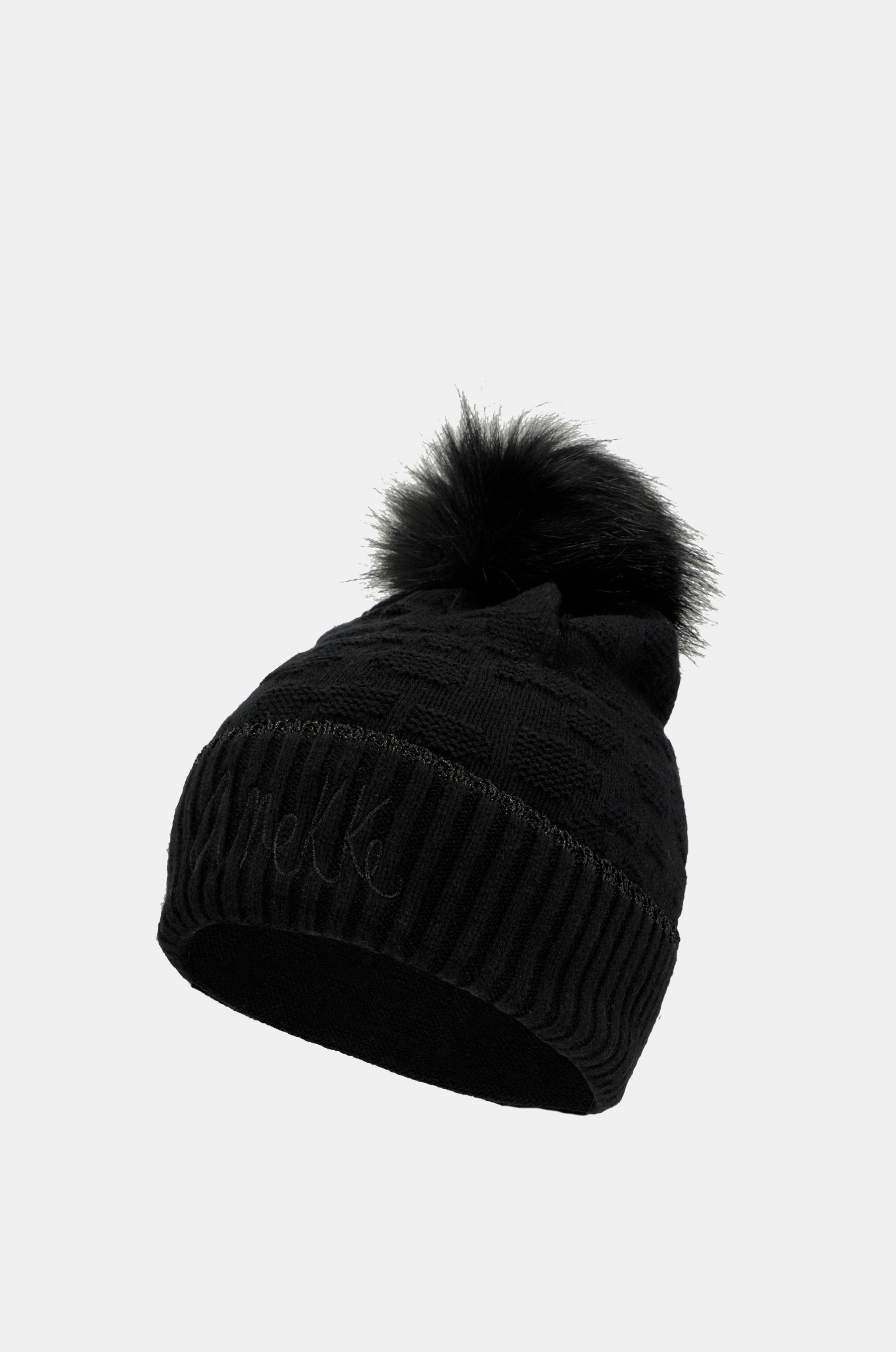 Gorro de punto negro Shodō
