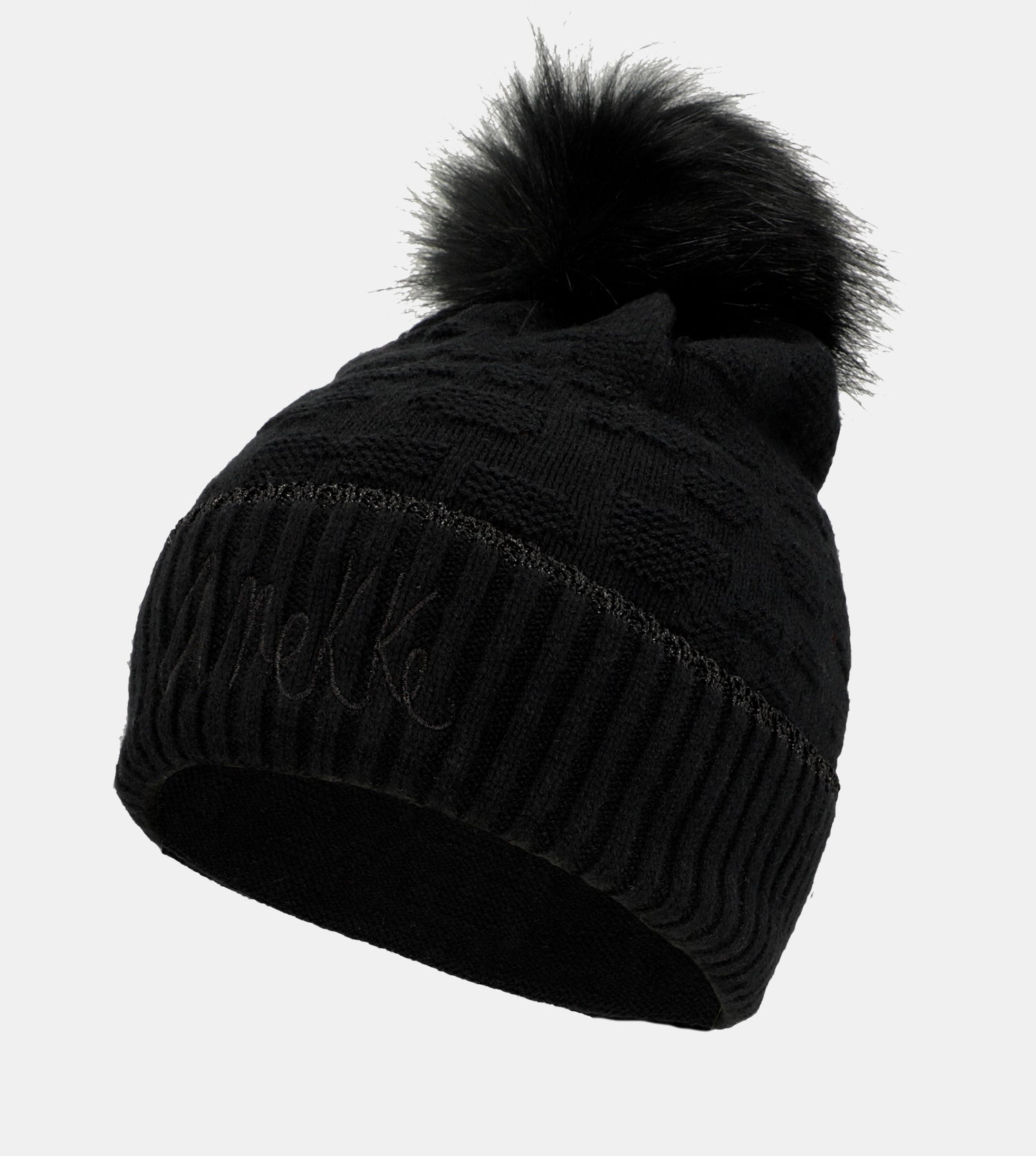 Gorro de punto negro Shodō
