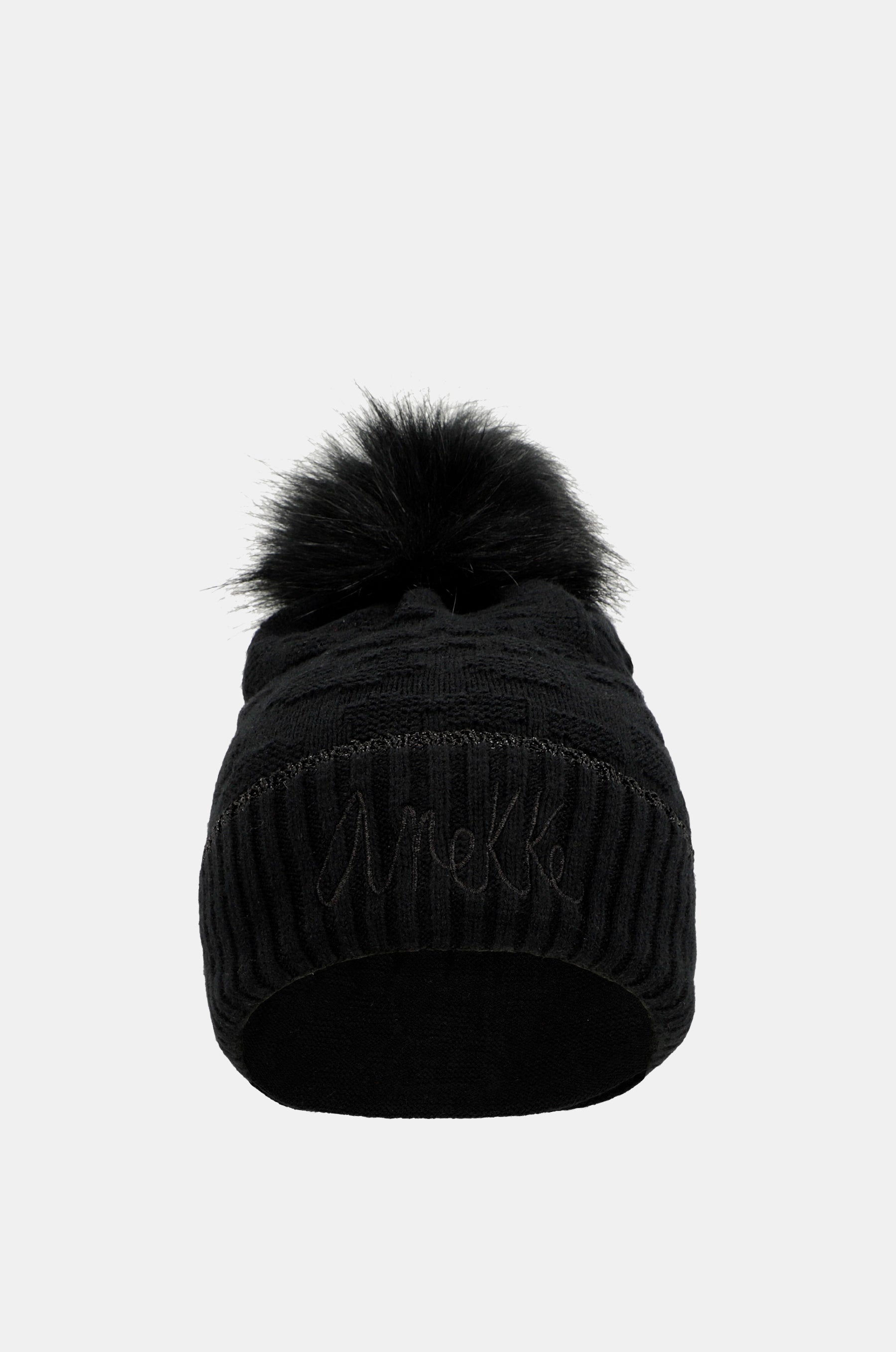 Gorro de punto negro Shodō
