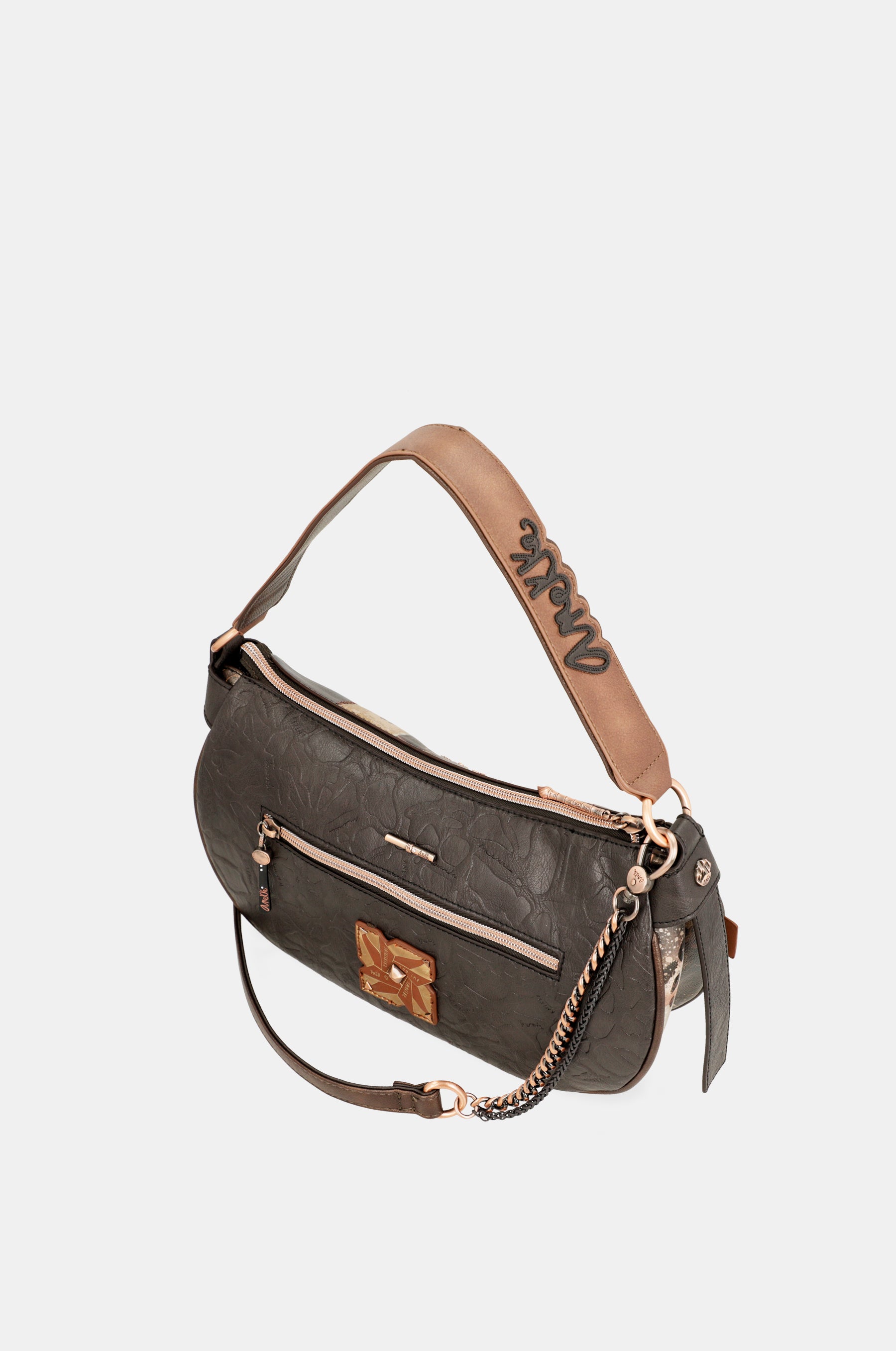 Bolso ovalado con cadena Shōen