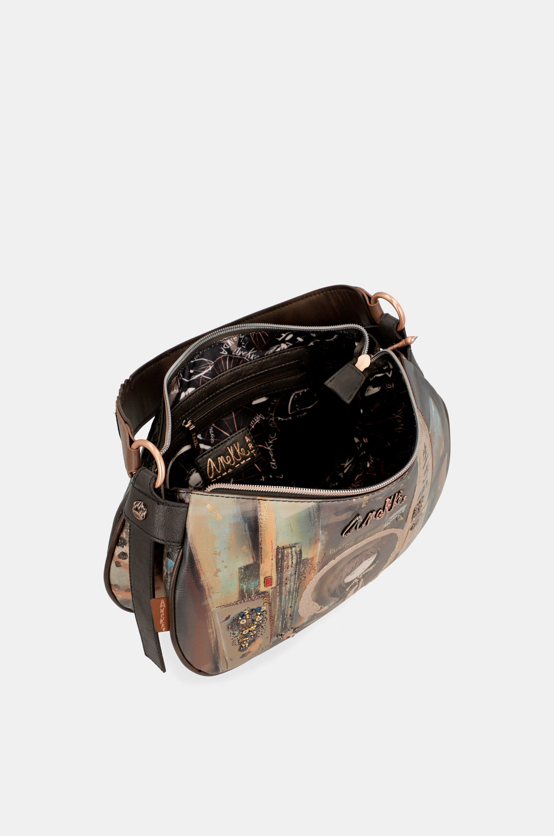 Bolso ovalado con cadena Shōen
