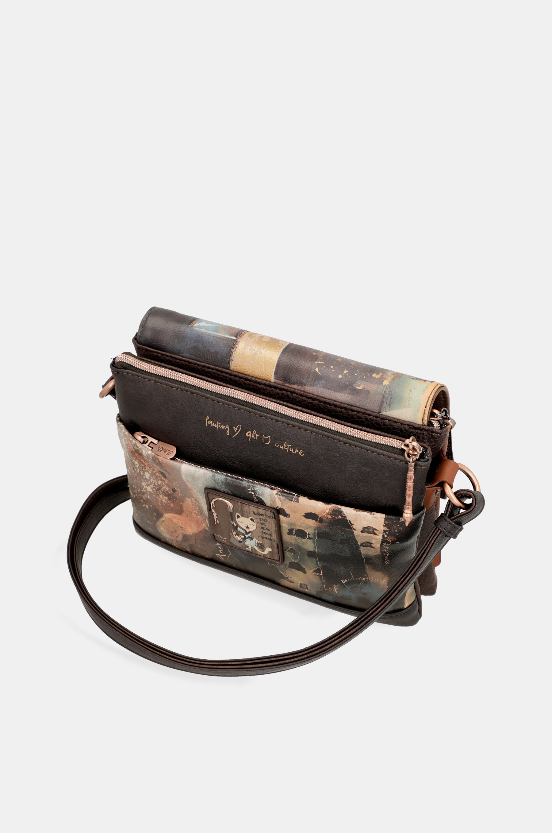 Bolso de solapa 3 compartimentos Shōen