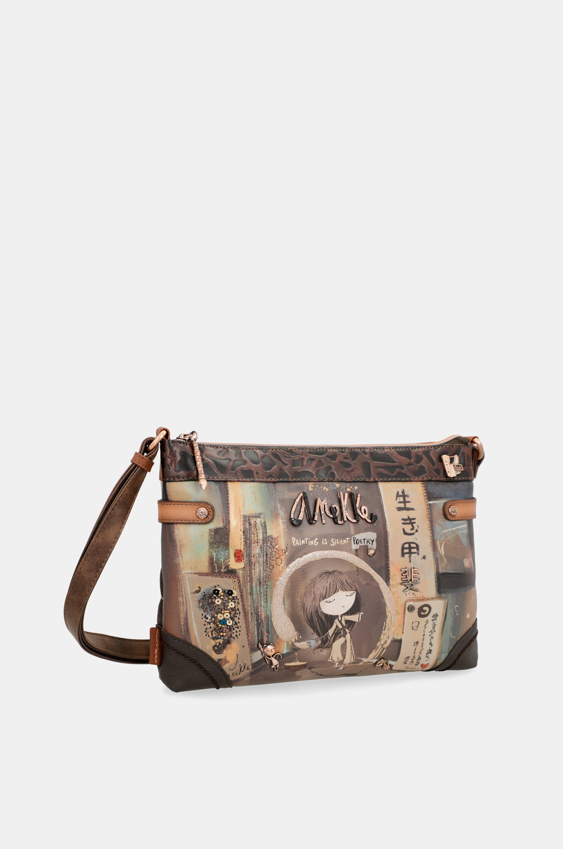 Bandolera marrón Shōen