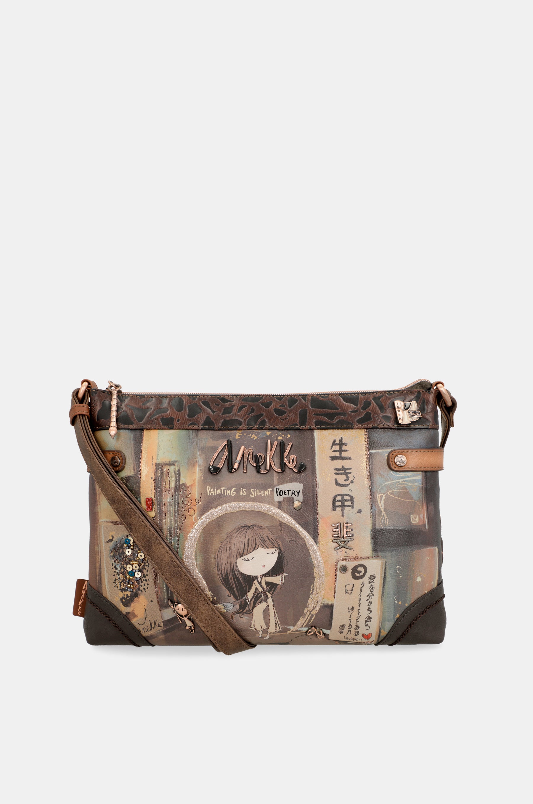 Bandolera marrón Shōen