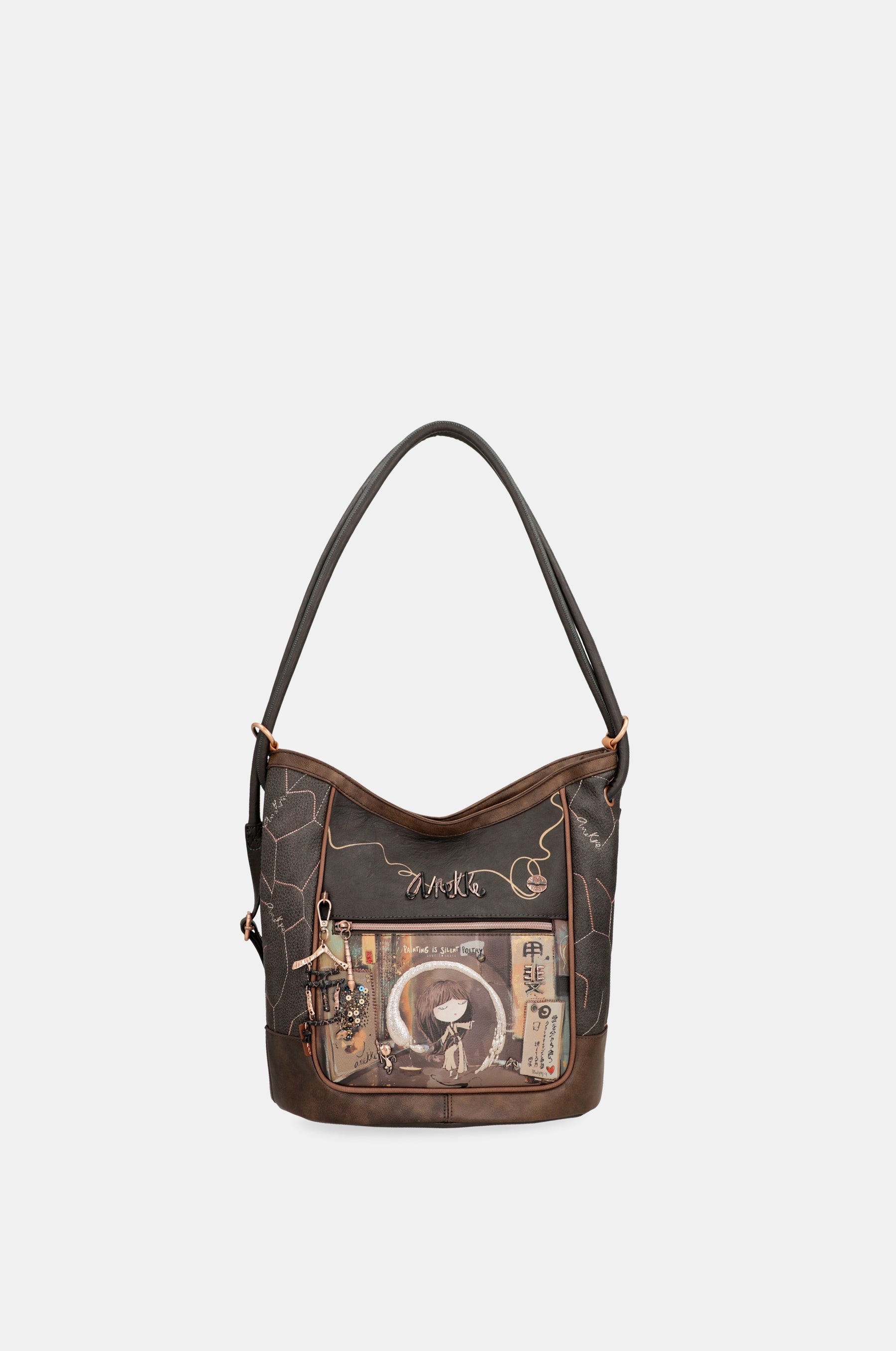 Bolso de hombro convertible en mochila Shōen