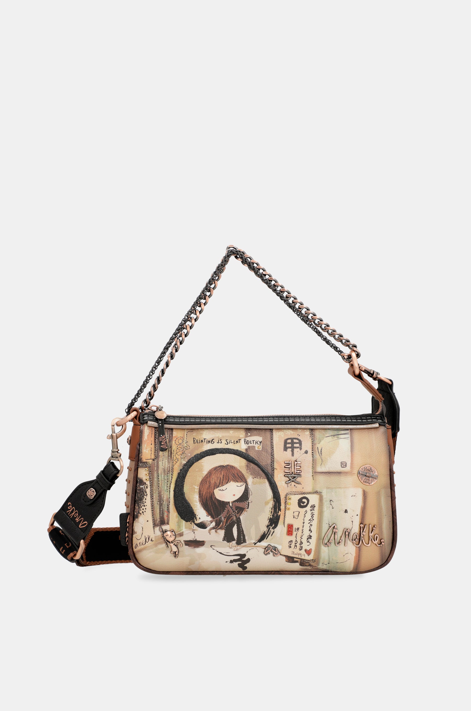 Bolso con asa metal Shōen