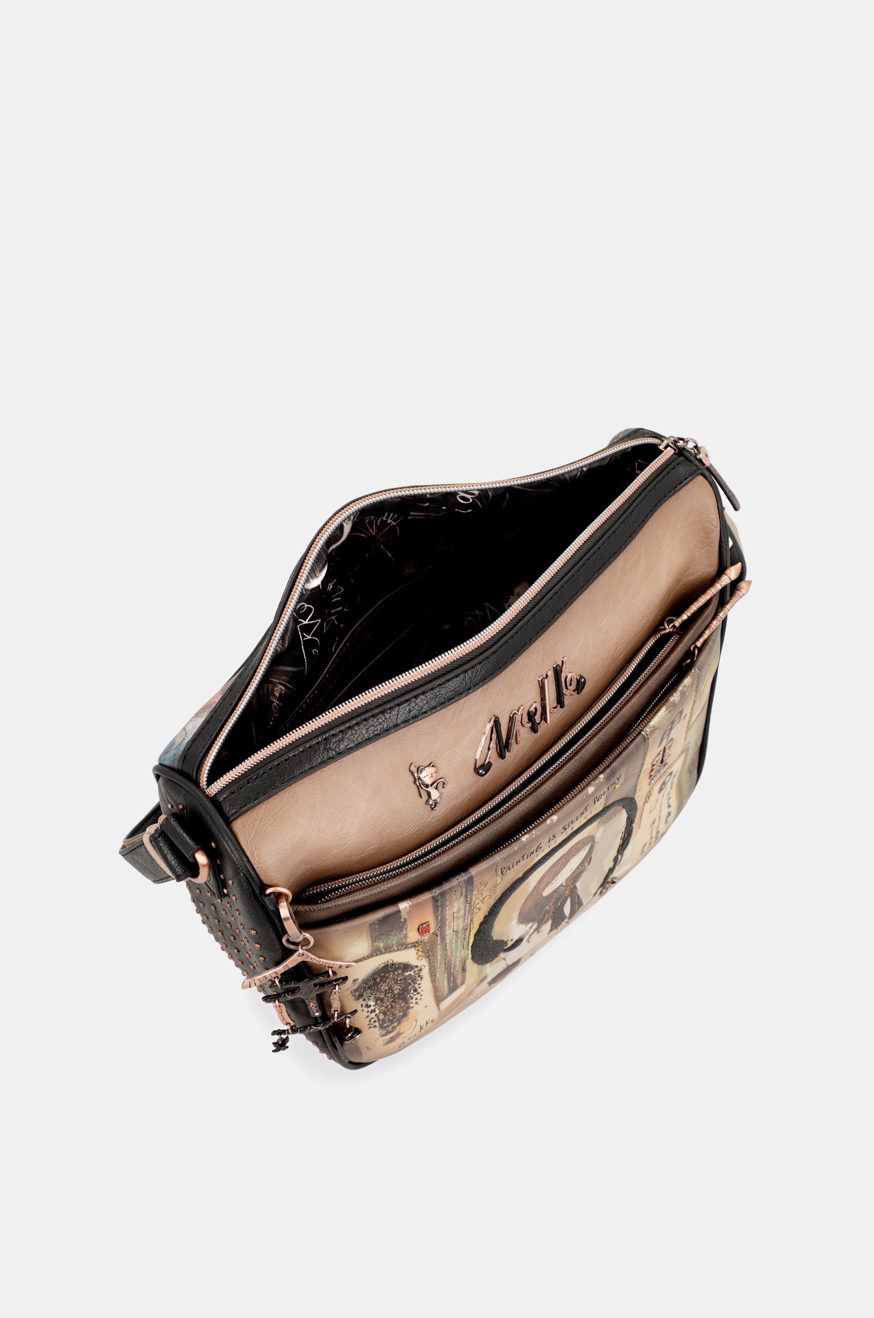 Bandolera grande con bolsillos Shōen