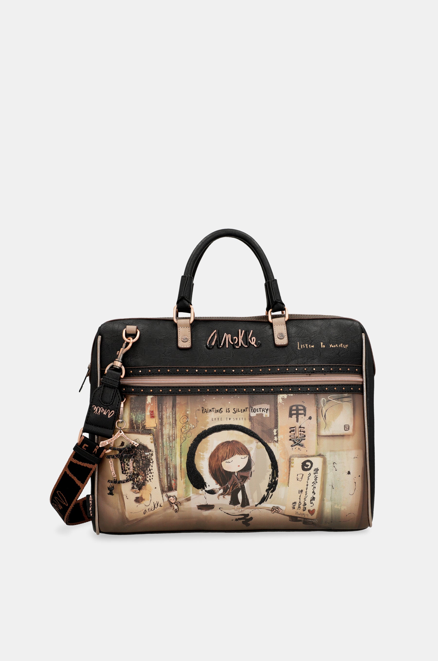 Portadocumentos negro Shōen