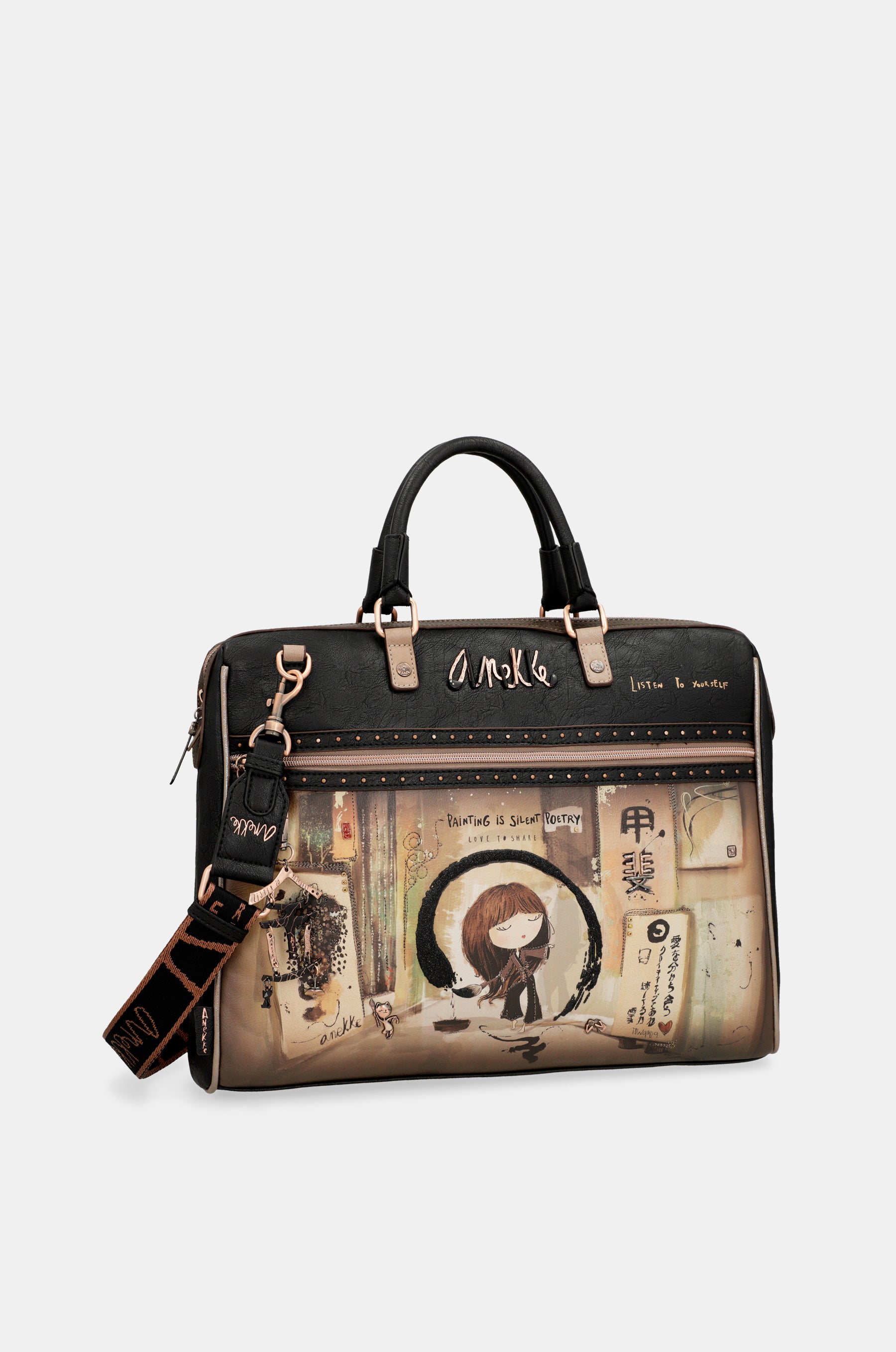 Portadocumentos negro Shōen