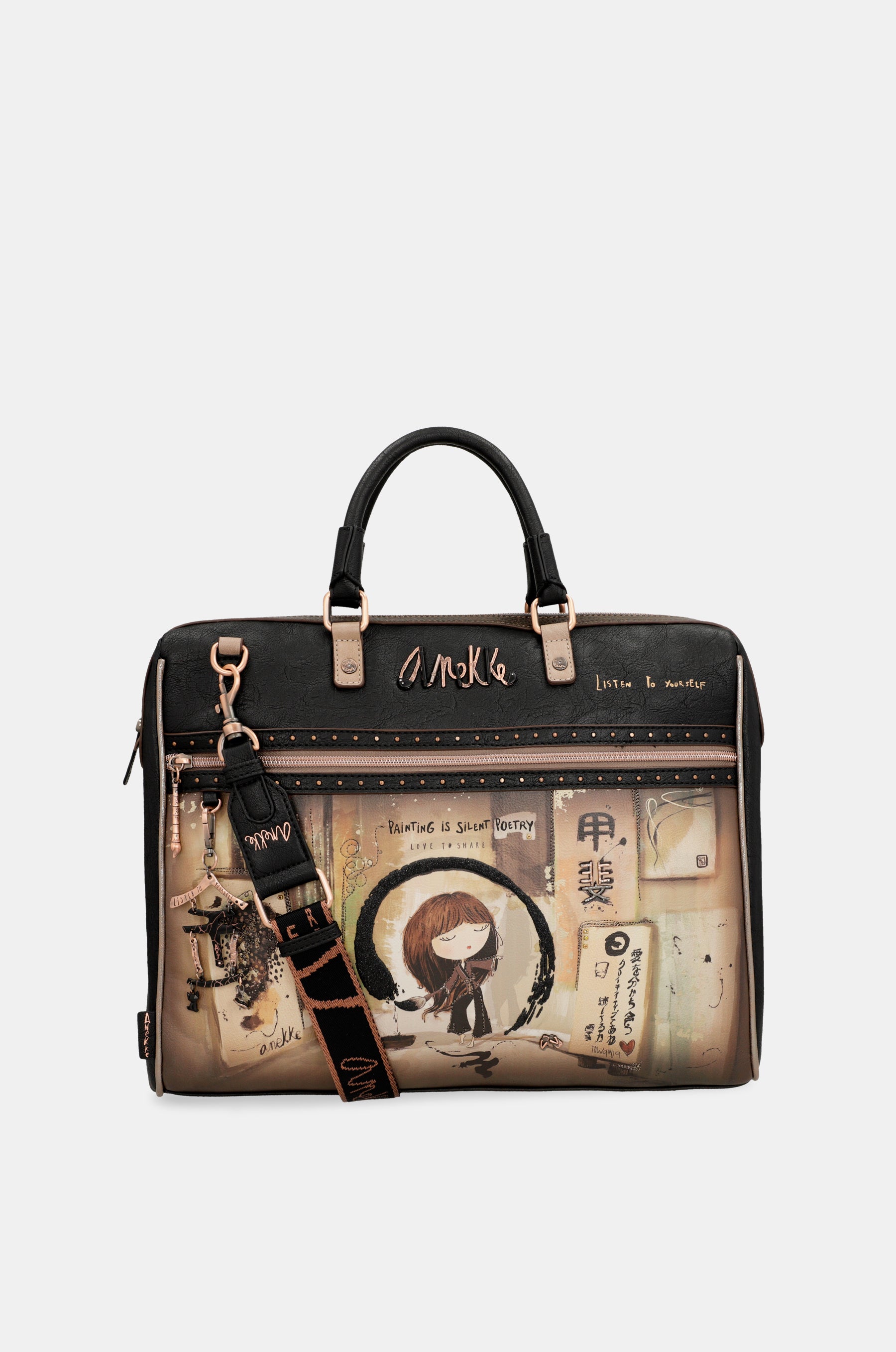 Portadocumentos negro Shōen