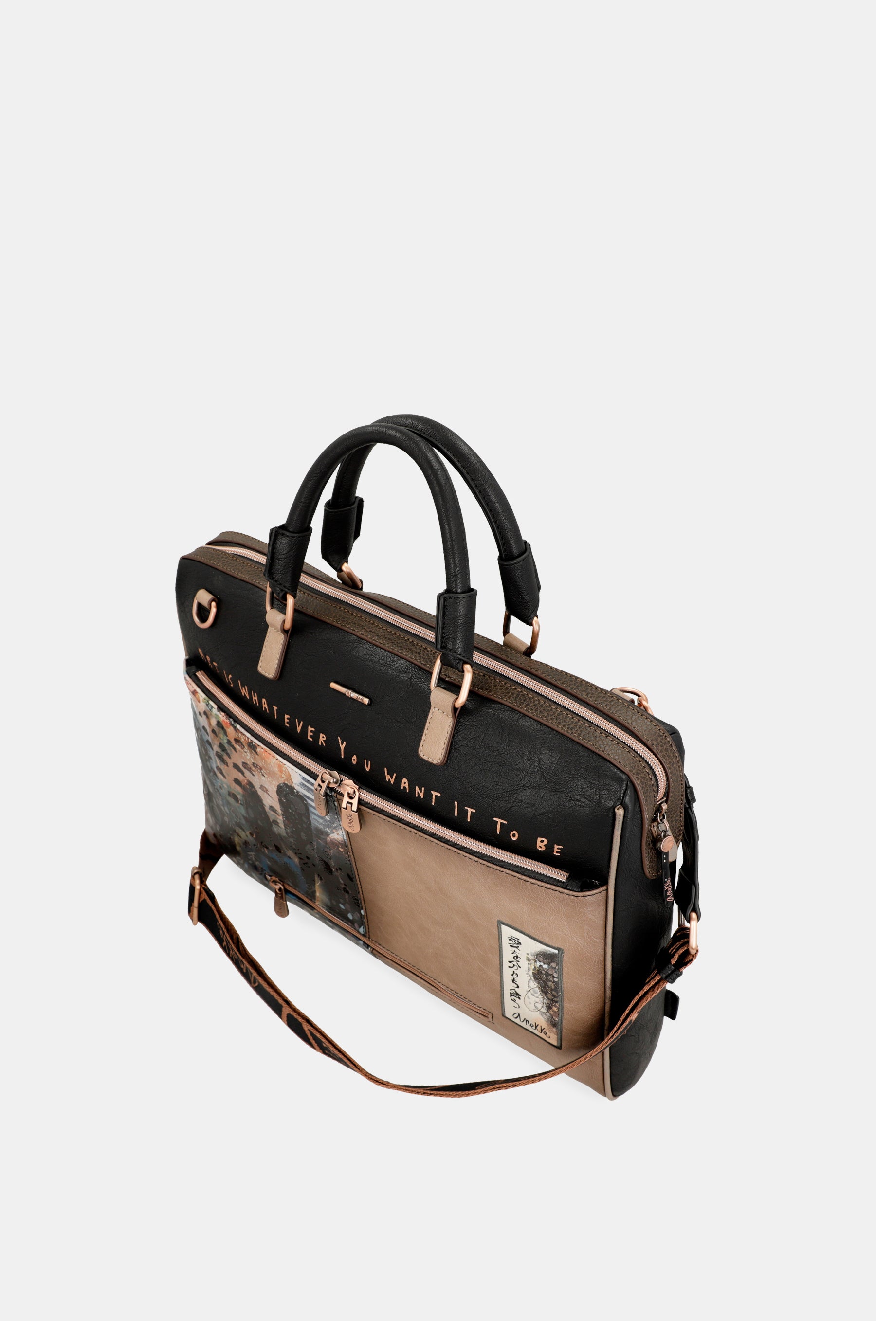 Portadocumentos negro Shōen