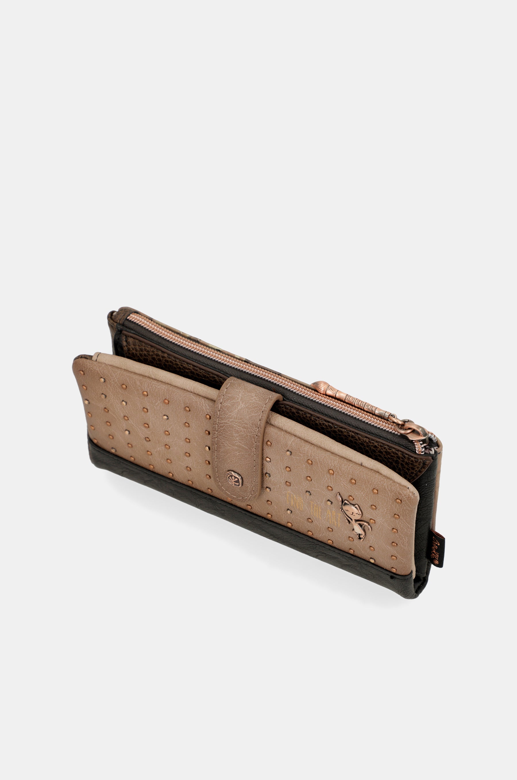 Billetero negro grande flexible RFID Shōen
