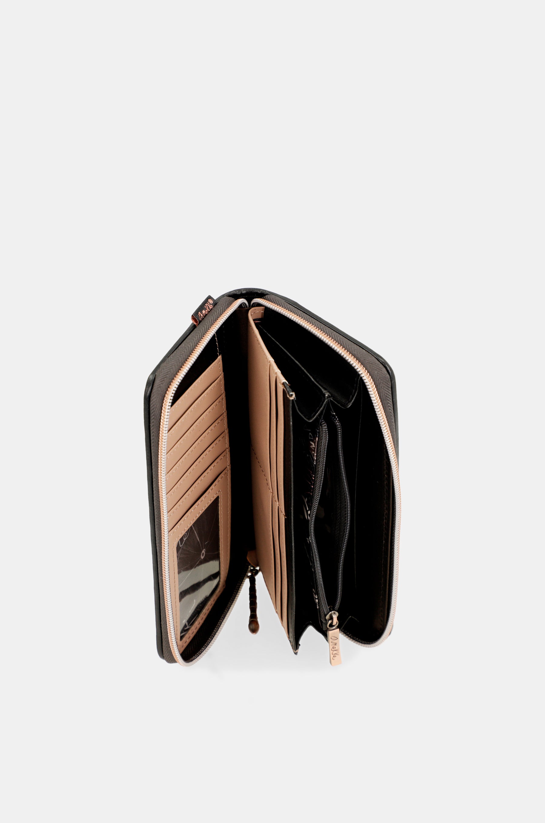 Billetero grande negro RFID Shōen