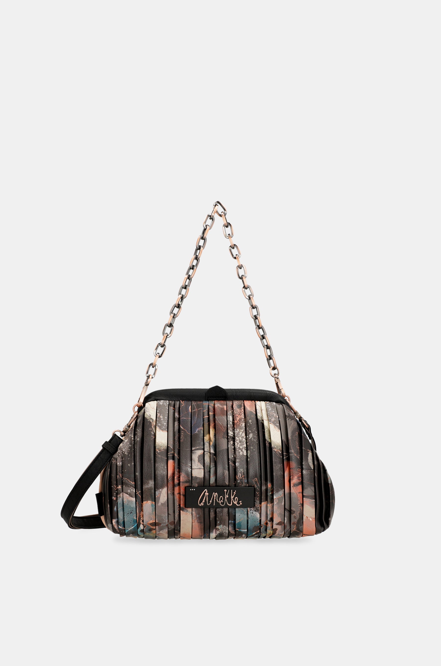 Bolso bombonera plisado Shōen Palette