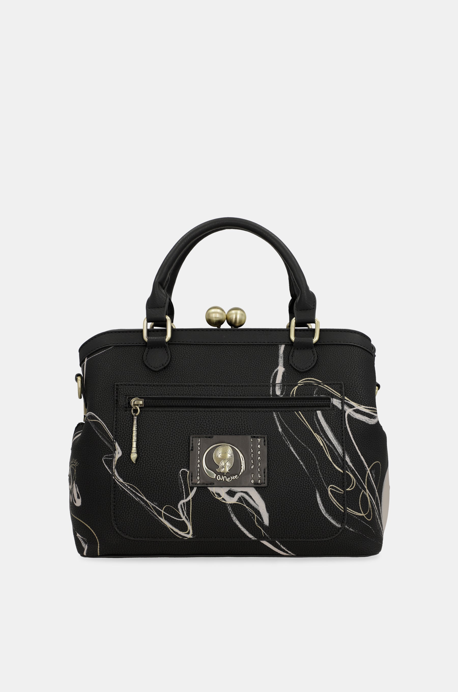 Bolso de boquilla negro Nature Shodō
