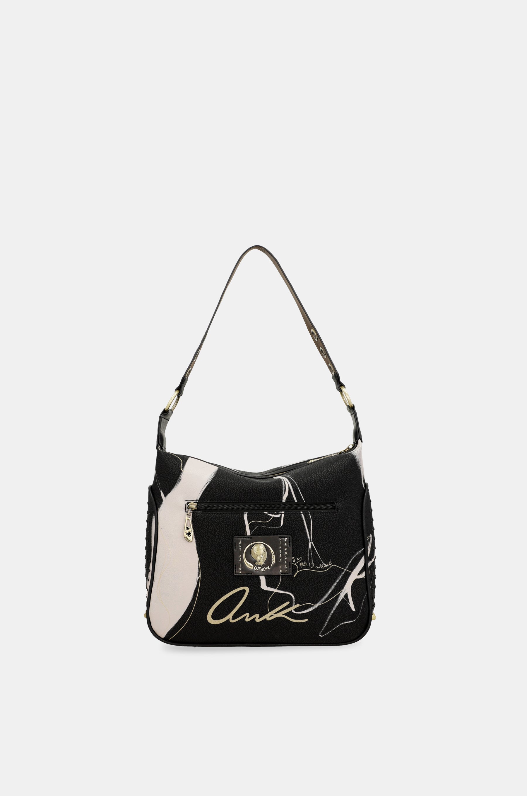 Bolso de hombro negro Nature Shodō