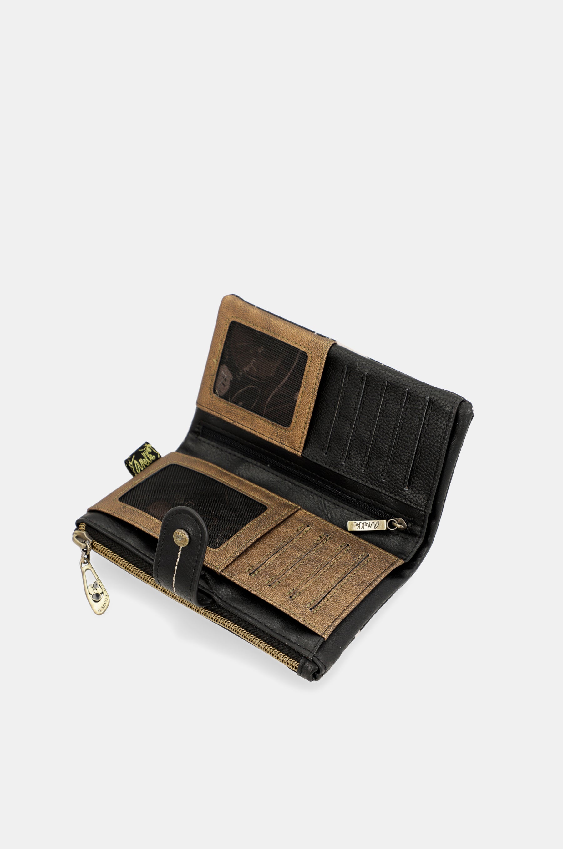 Billetero flexible negro RFID Nature Shodō