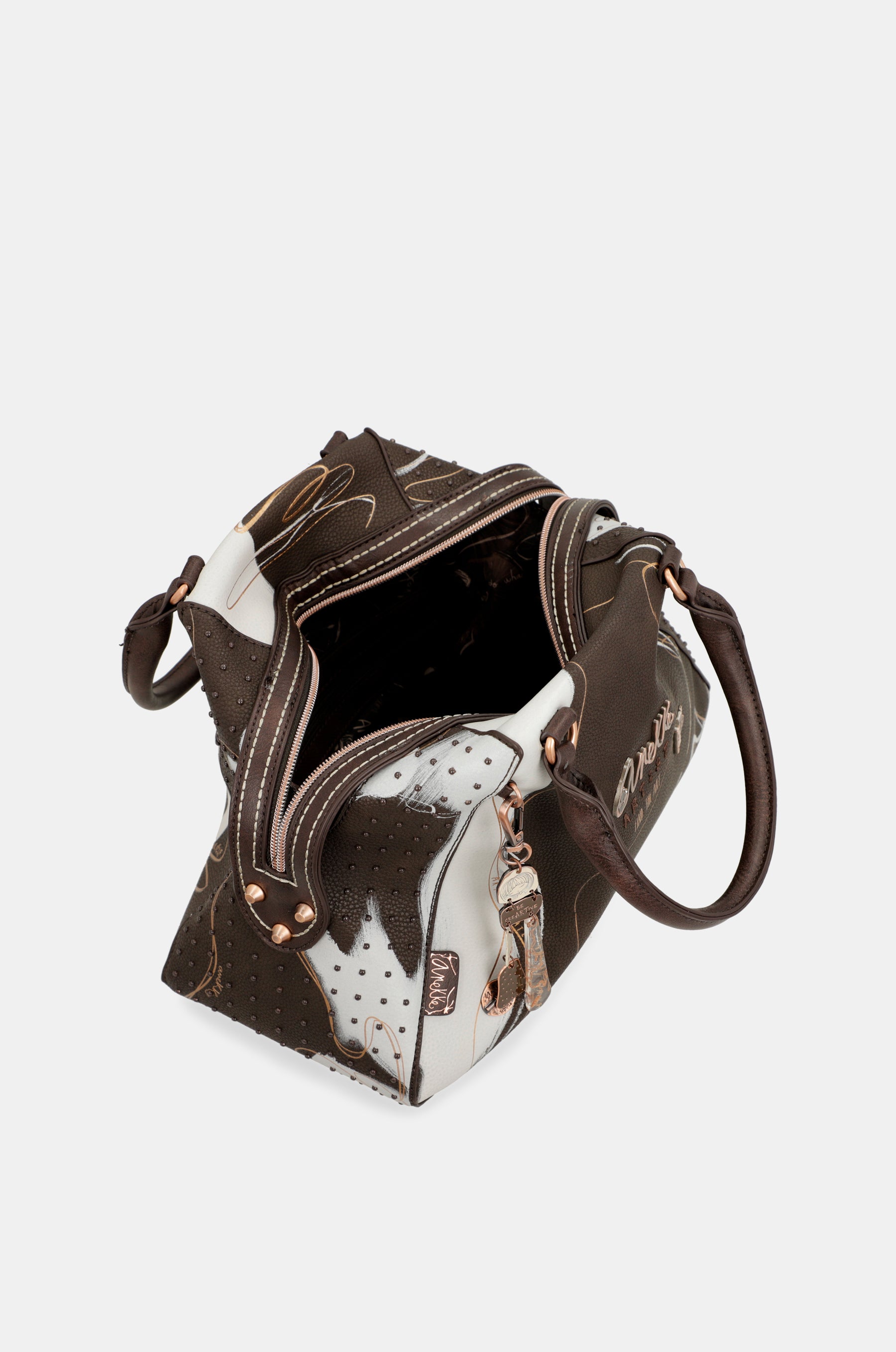 Bolso marrón 2 asas y bandolera Nature Shodō