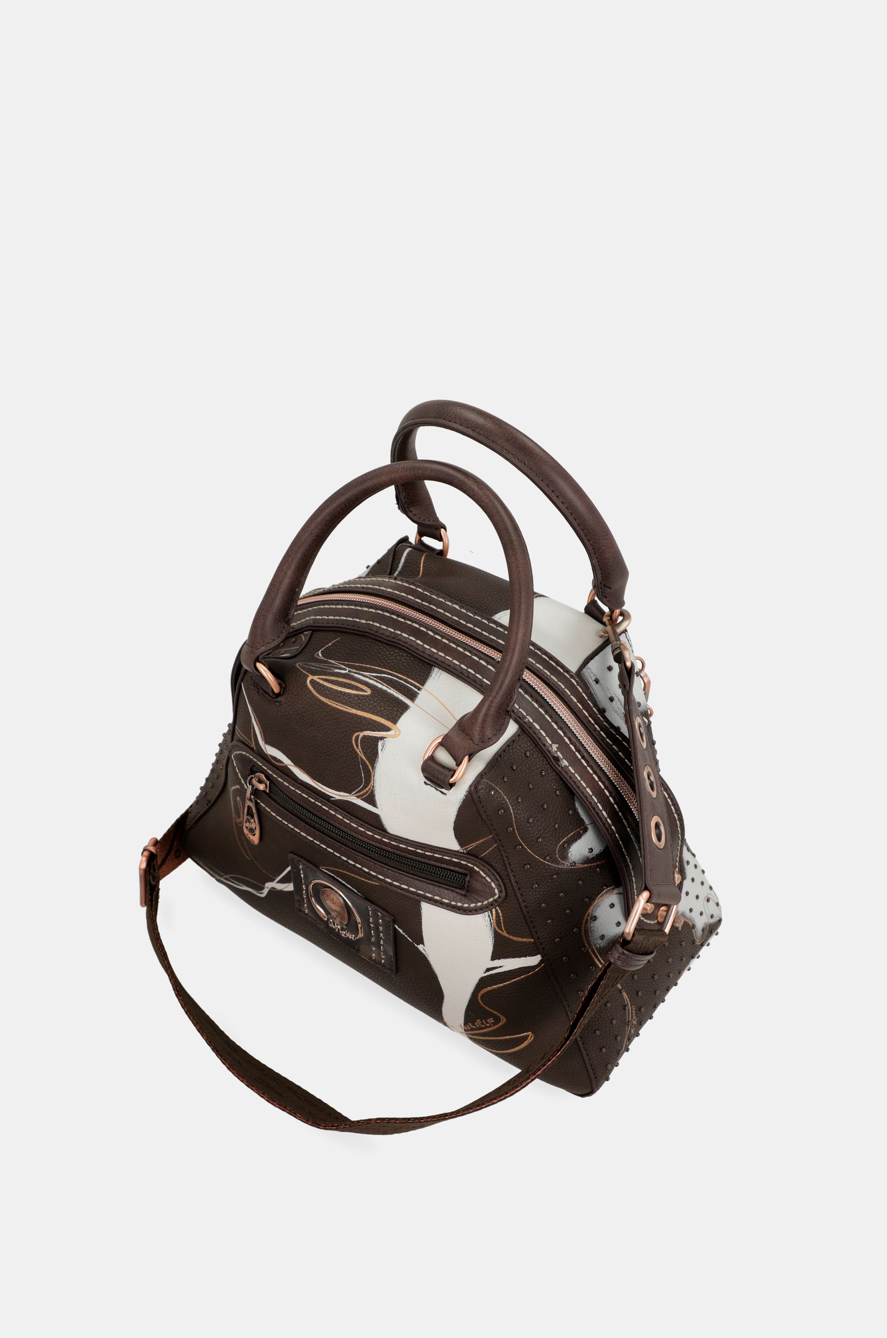 Bolso marrón 2 asas y bandolera Nature Shodō
