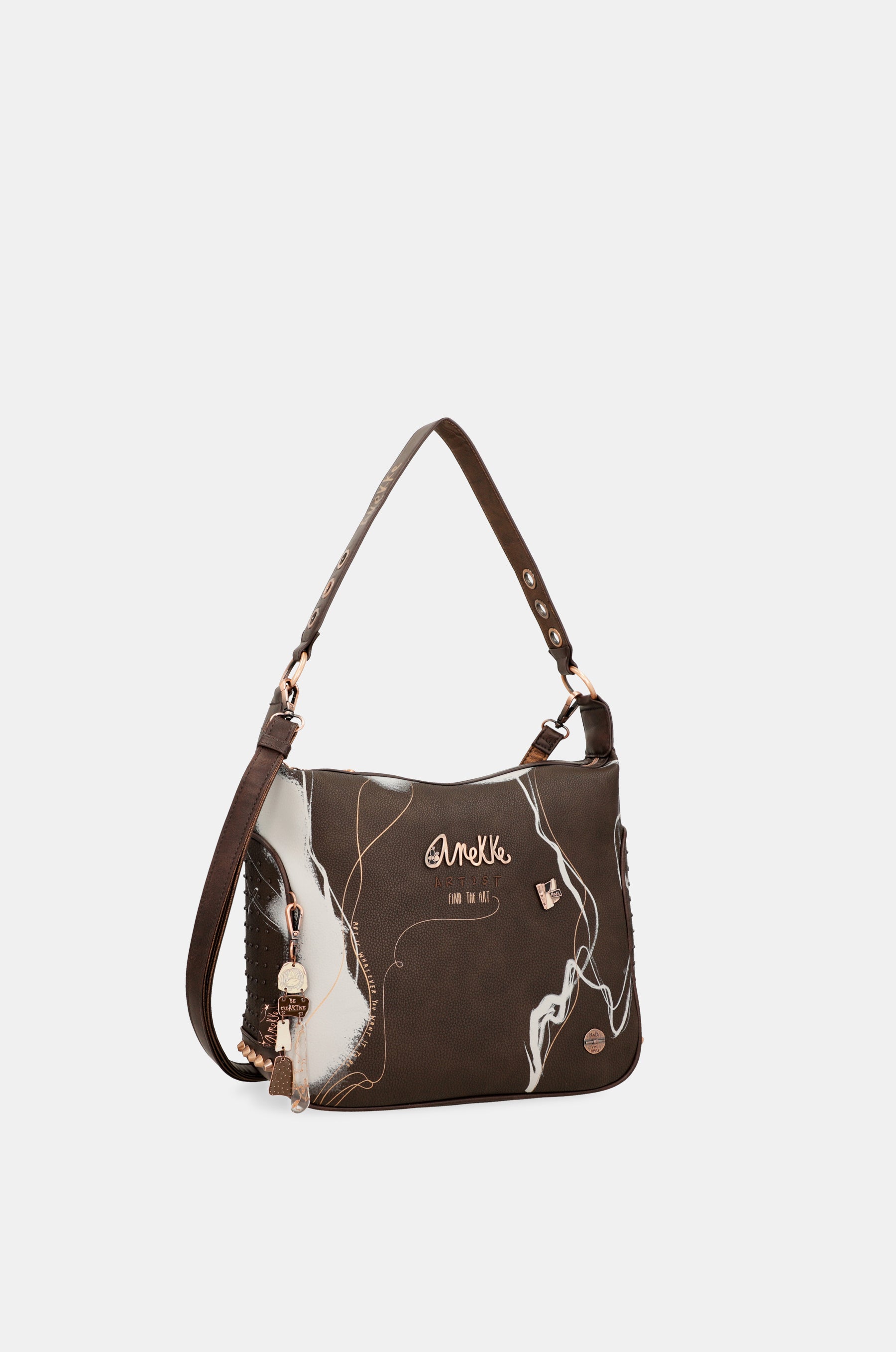 Bolso de hombro marrón Nature Shodō