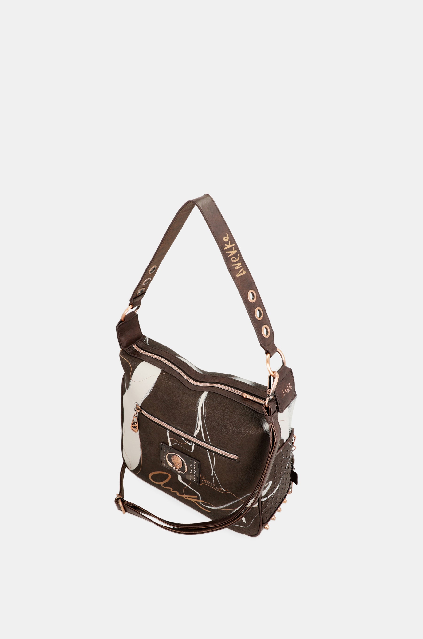 Bolso de hombro marrón Nature Shodō