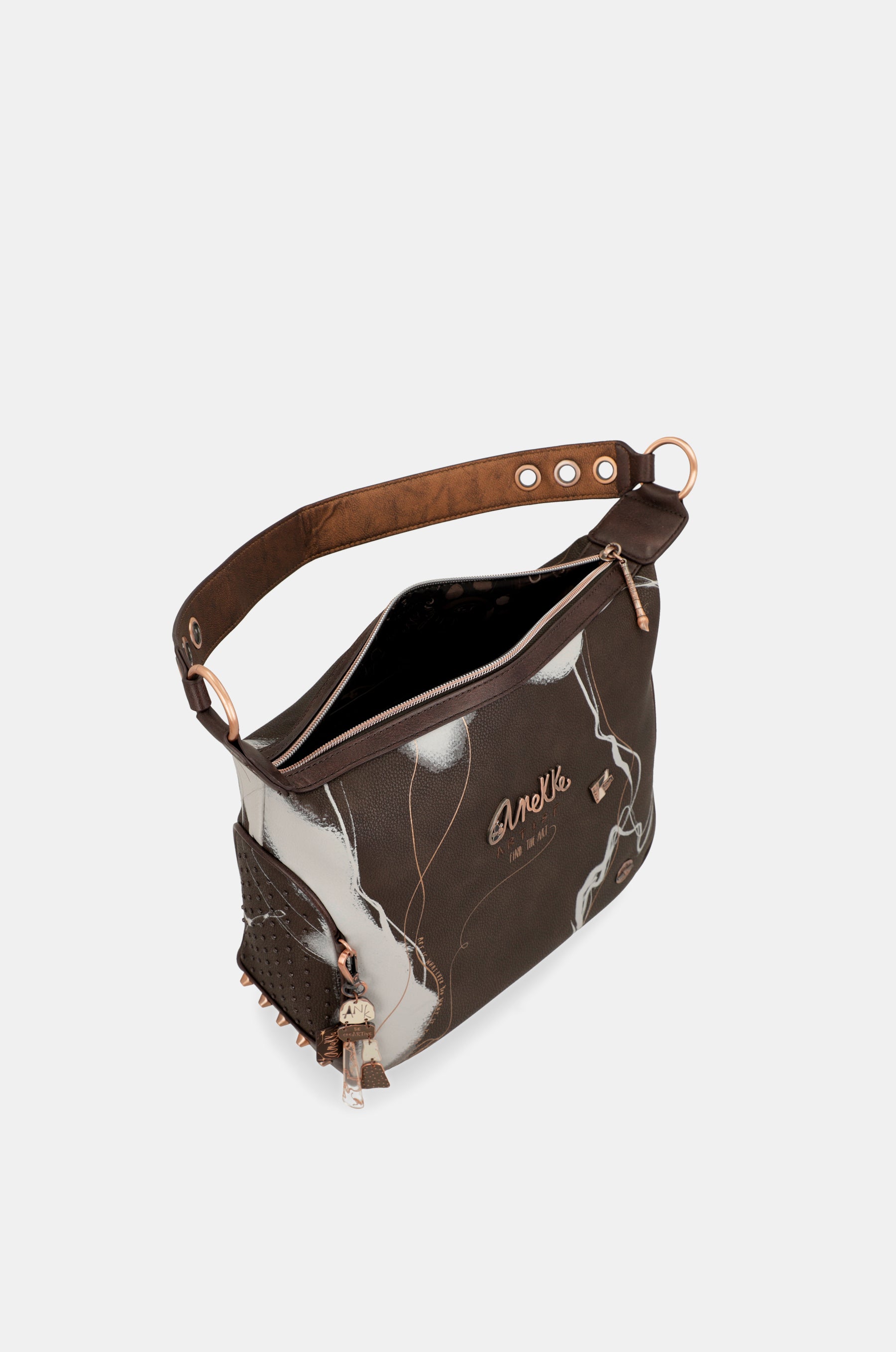 Bolso de hombro marrón Nature Shodō