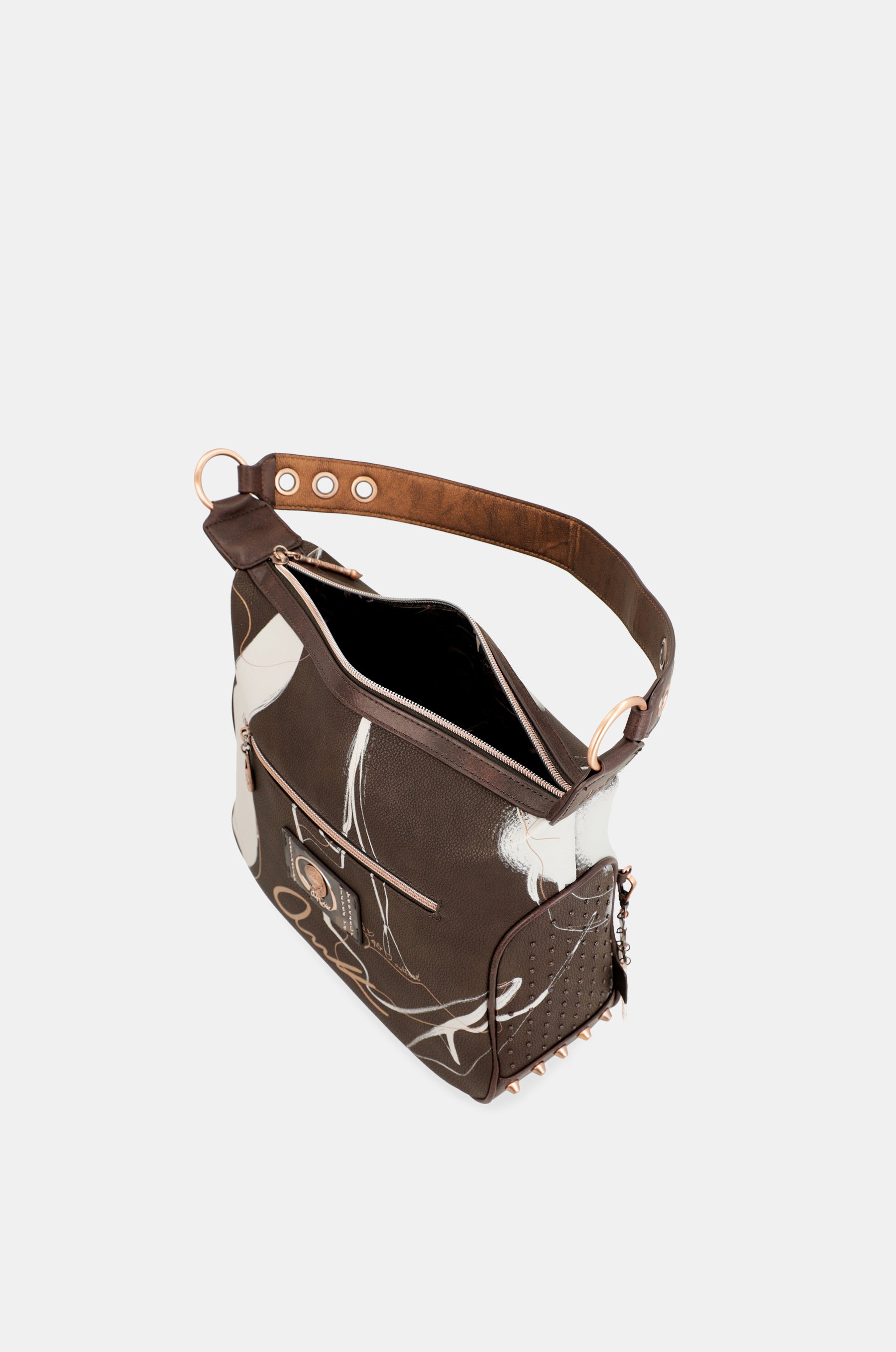 Bolso de hombro marrón Nature Shodō