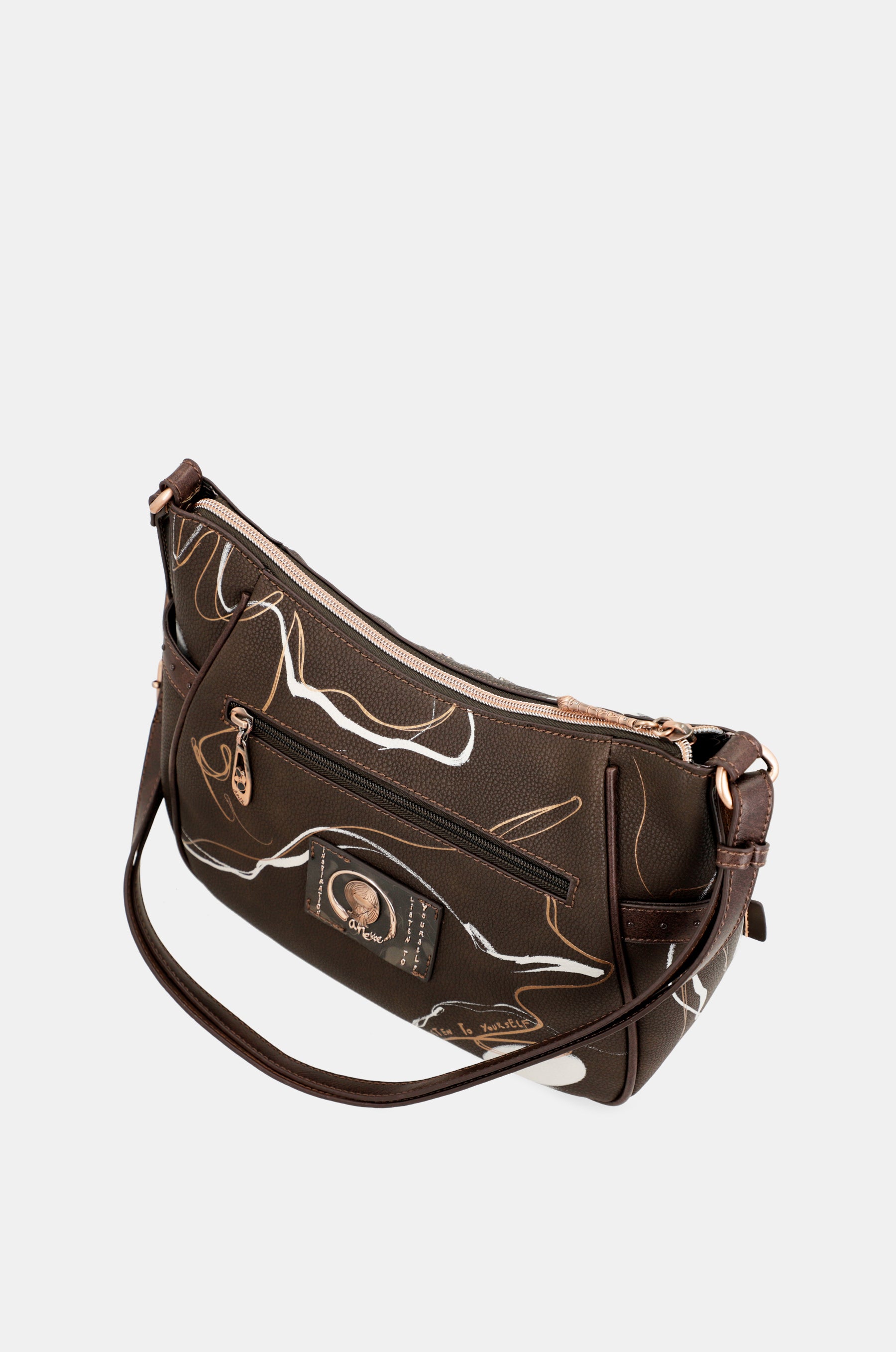 Bandolera mediana marrón Nature Shodō