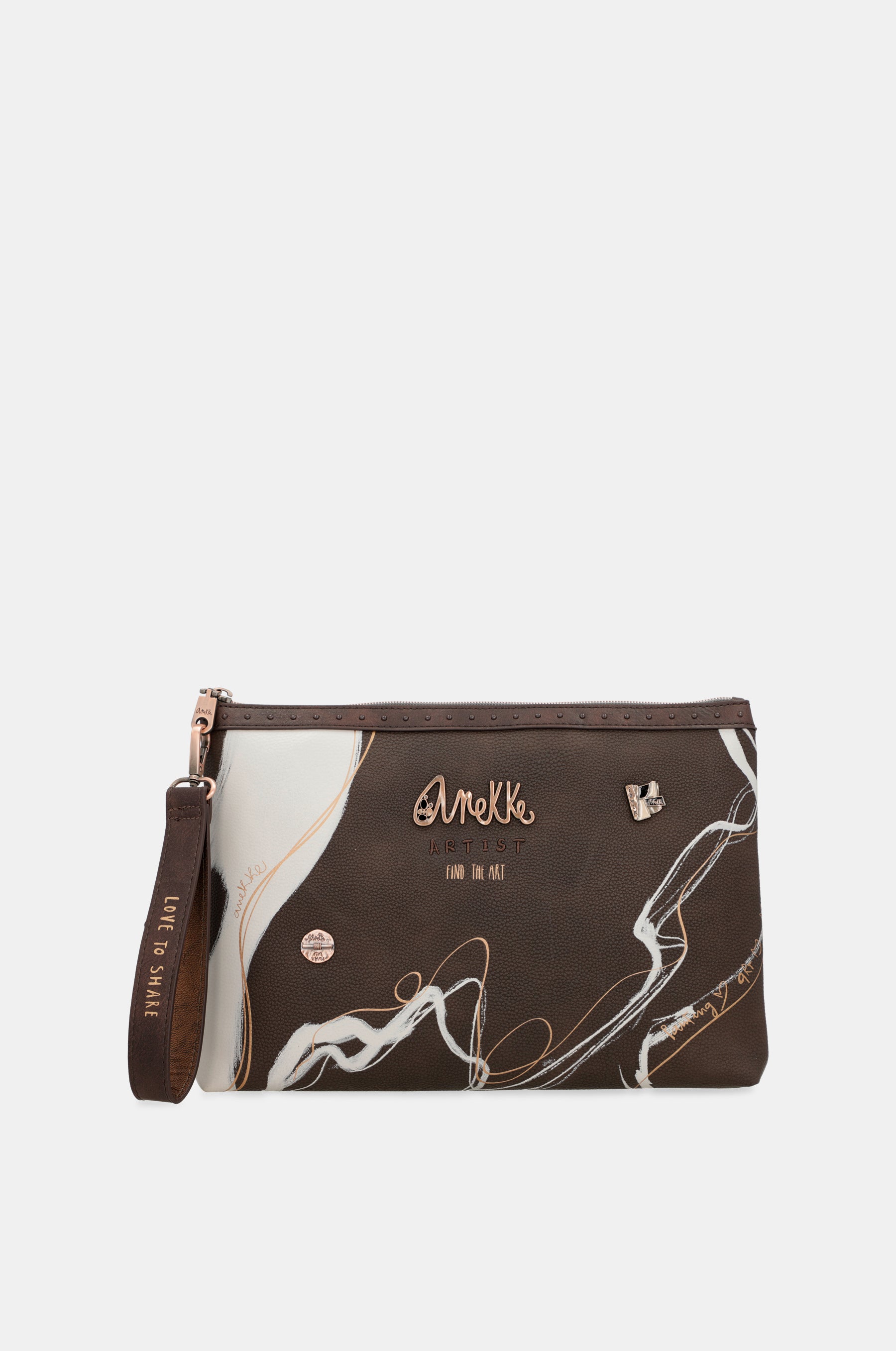 Bolso de mano marrón Nature Shodō