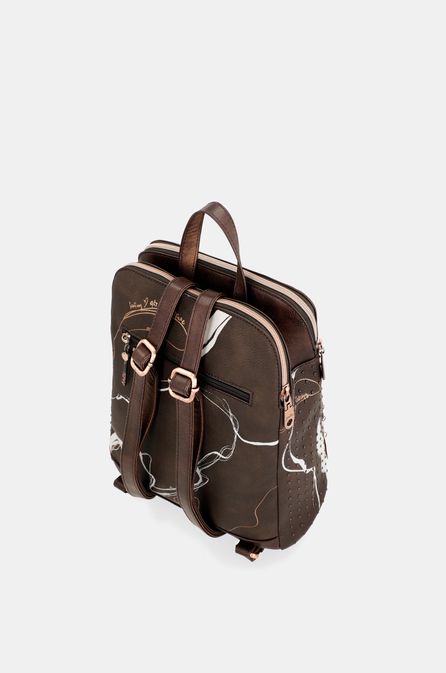 Mochila 2 compartimentos marrón Nature Shodō