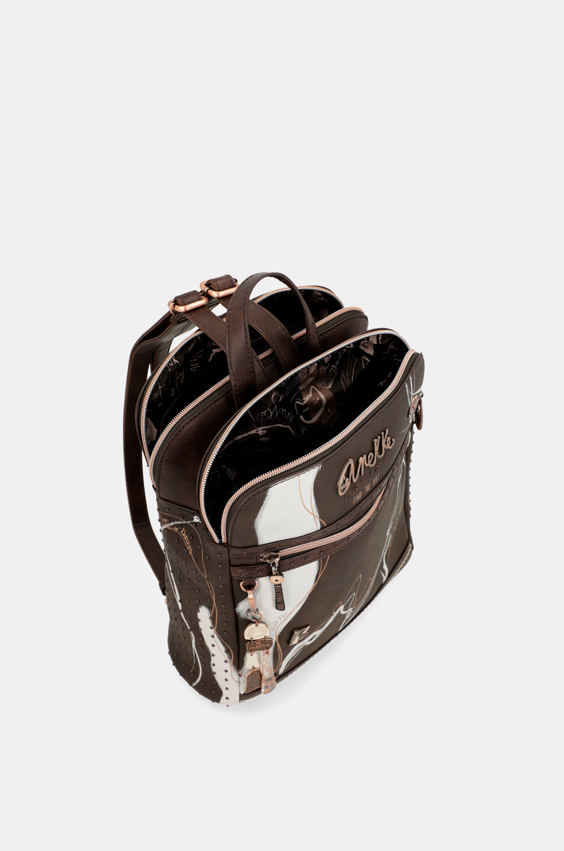 Mochila 2 compartimentos marrón Nature Shodō