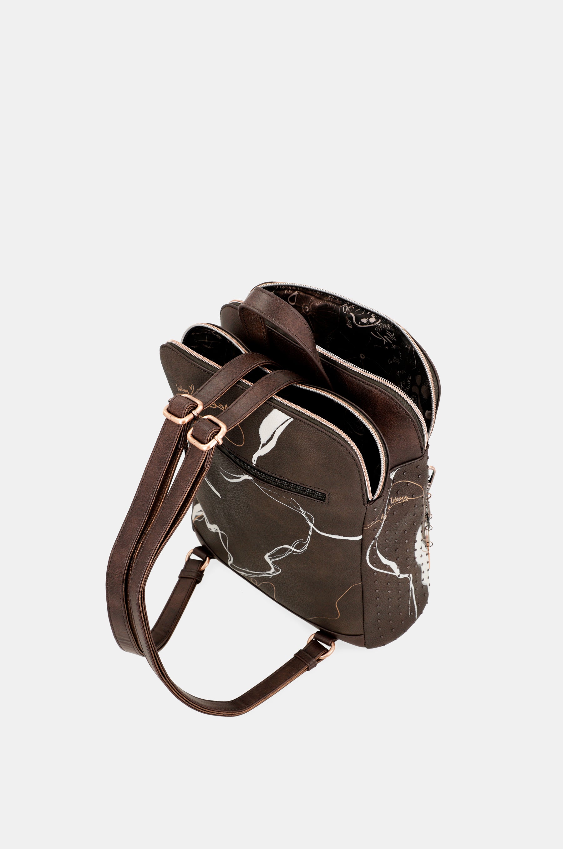 Mochila 2 compartimentos marrón Nature Shodō