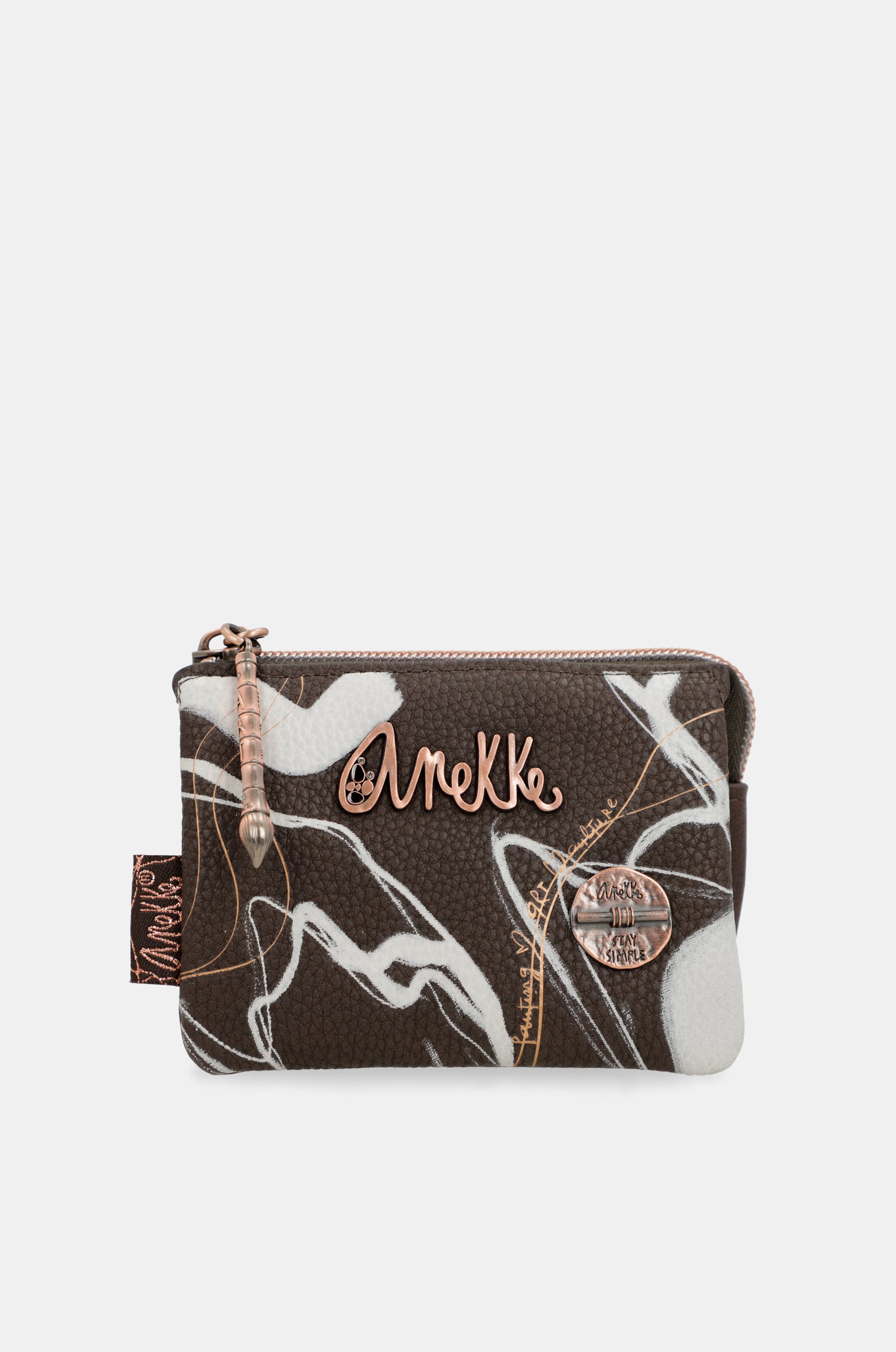 Monedero 3 compartimentos marrón Nature Shodō