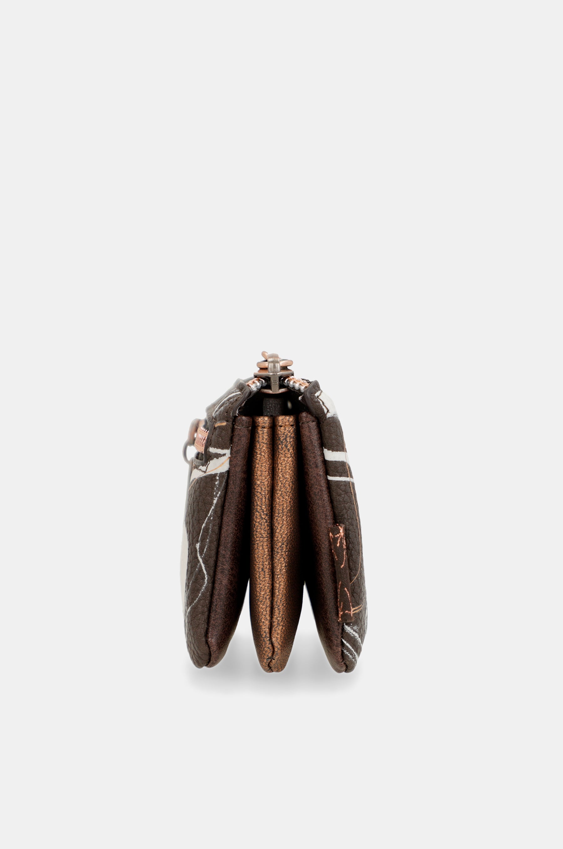 Monedero 3 compartimentos marrón Nature Shodō