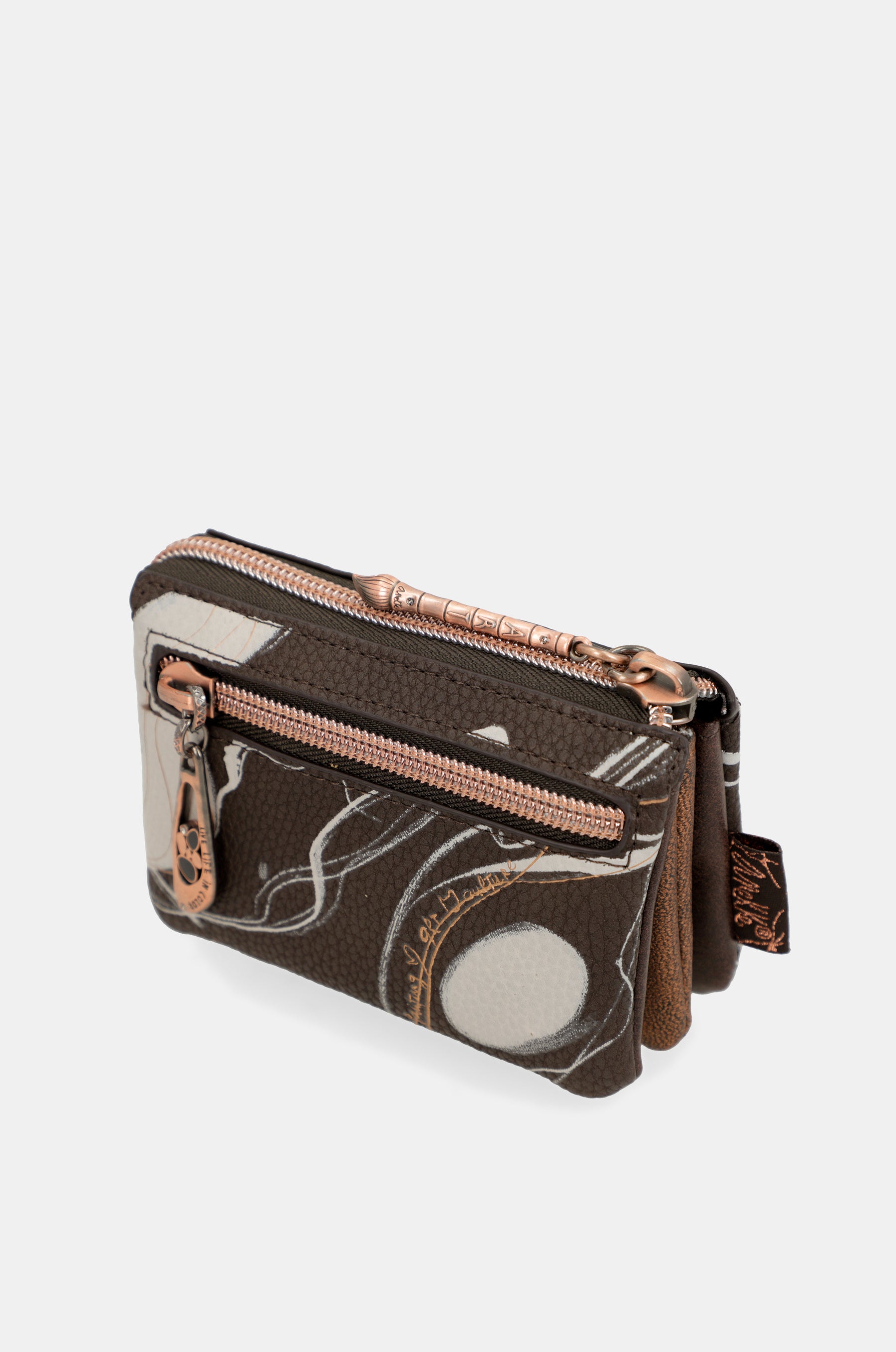 Monedero 3 compartimentos marrón Nature Shodō