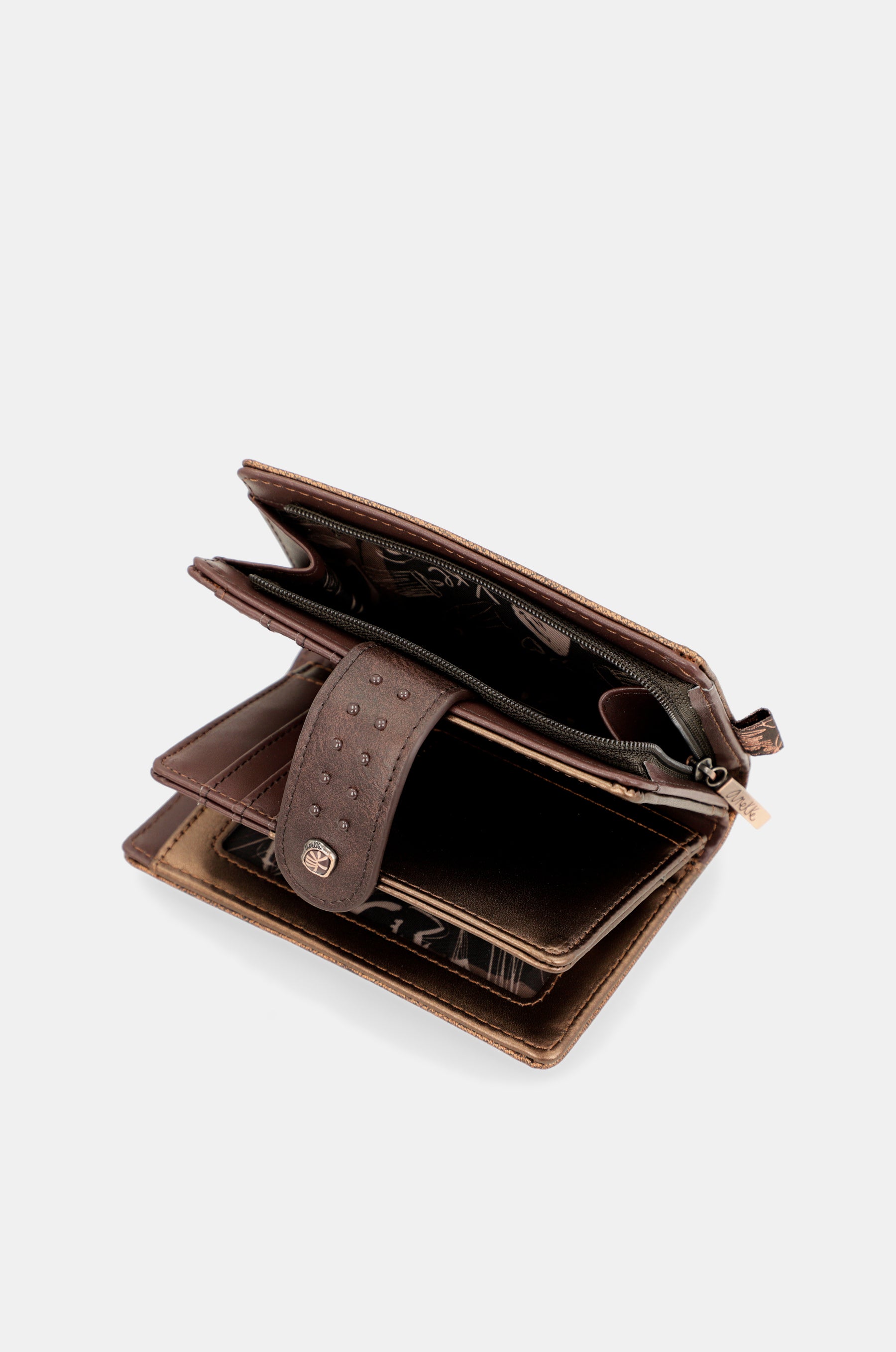 Billetero marrón flexible RFID Nature Shodō