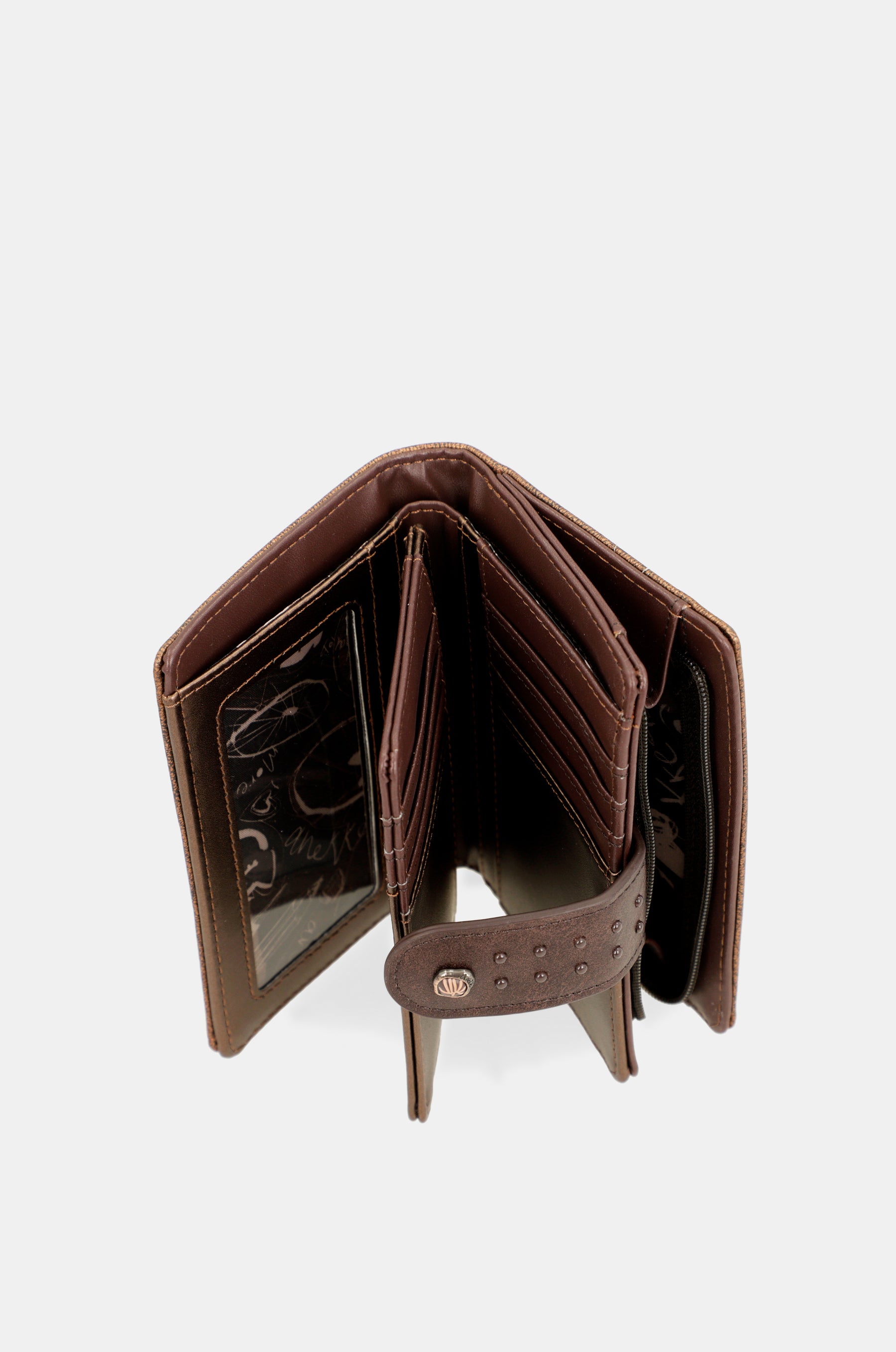 Billetero marrón flexible RFID Nature Shodō