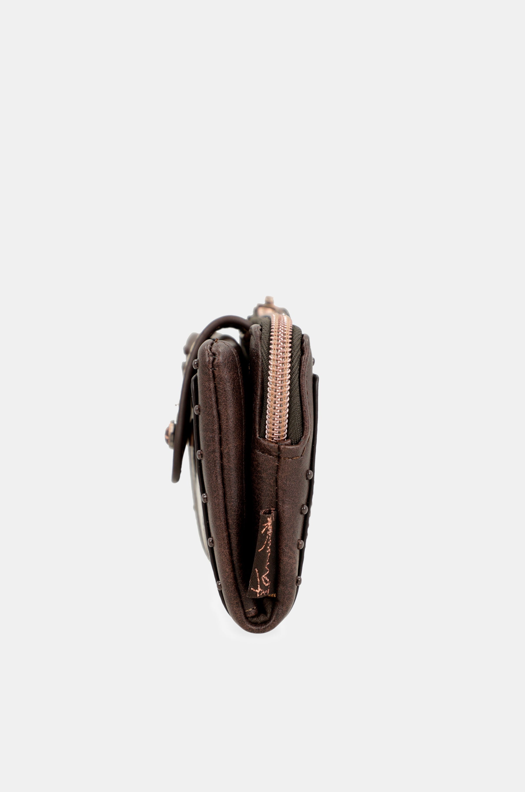 Billetero marrón pequeño RFID Nature Shodō