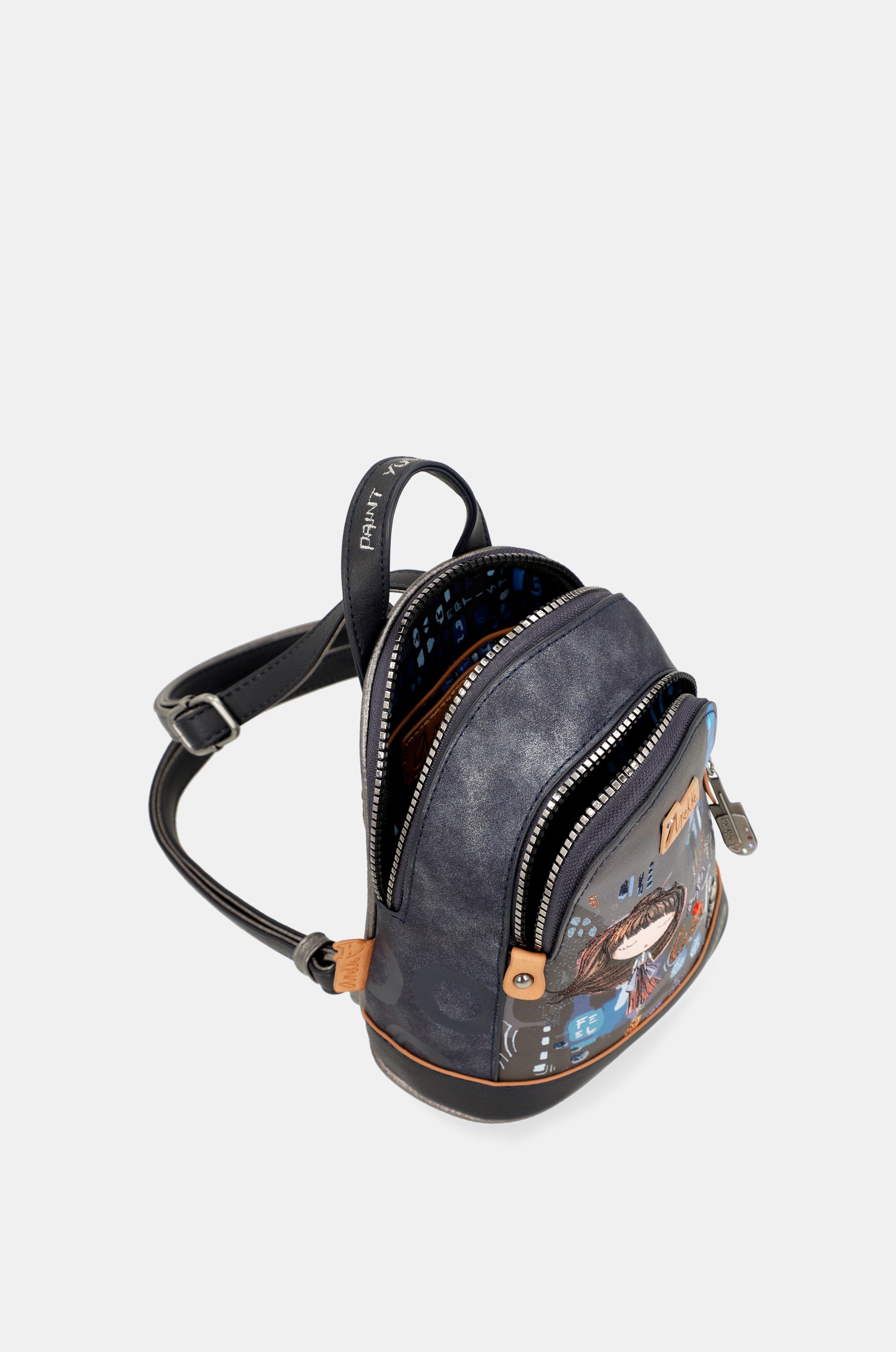 Mini mochila dos compartimentos Contemporary