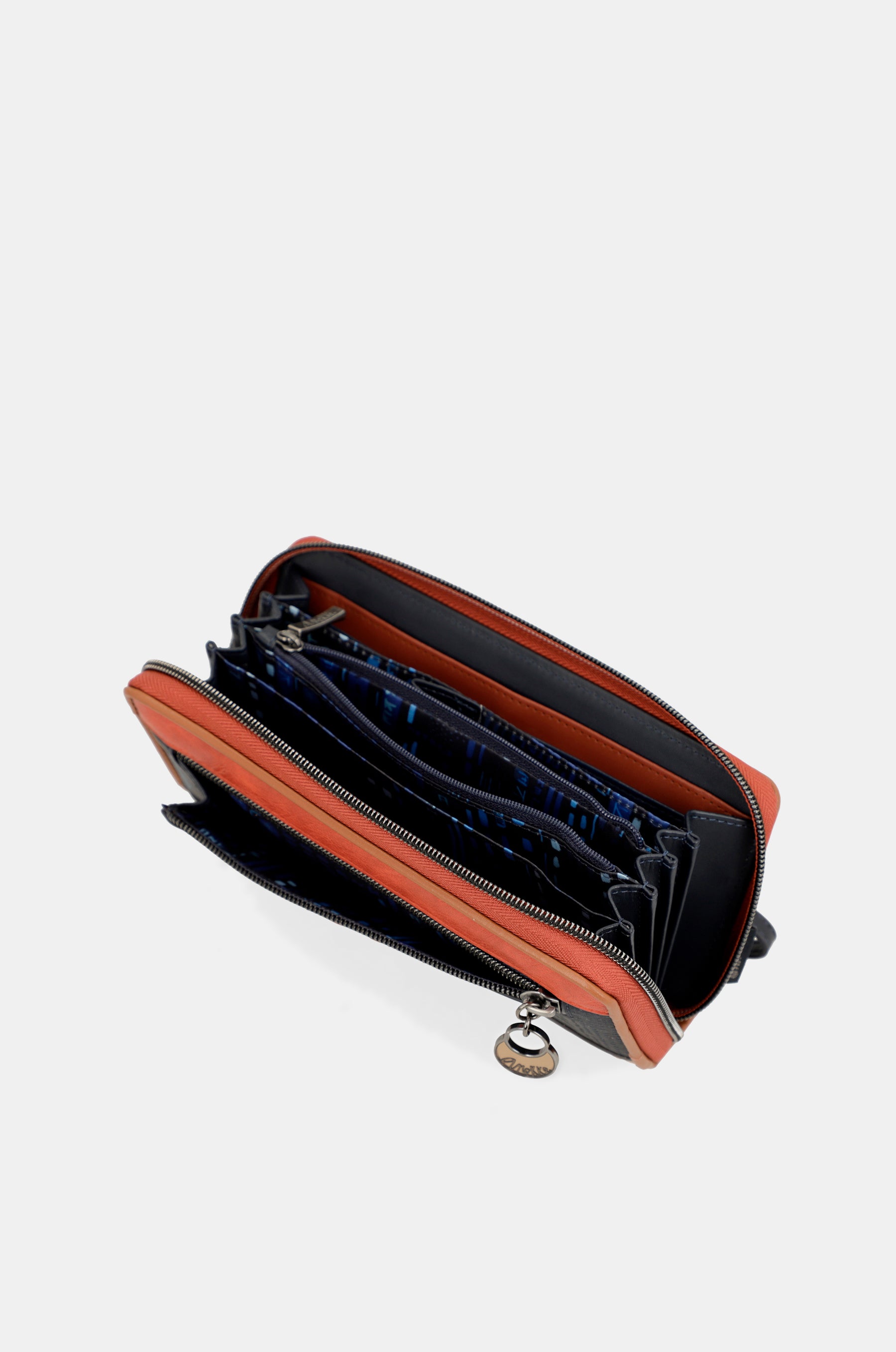 Billetero grande RFID estampado Contemporary