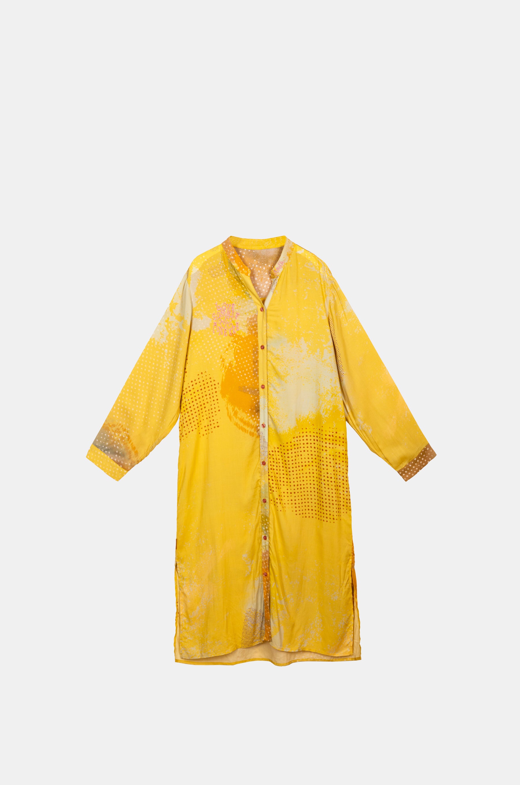 Vestido camisero amarillo