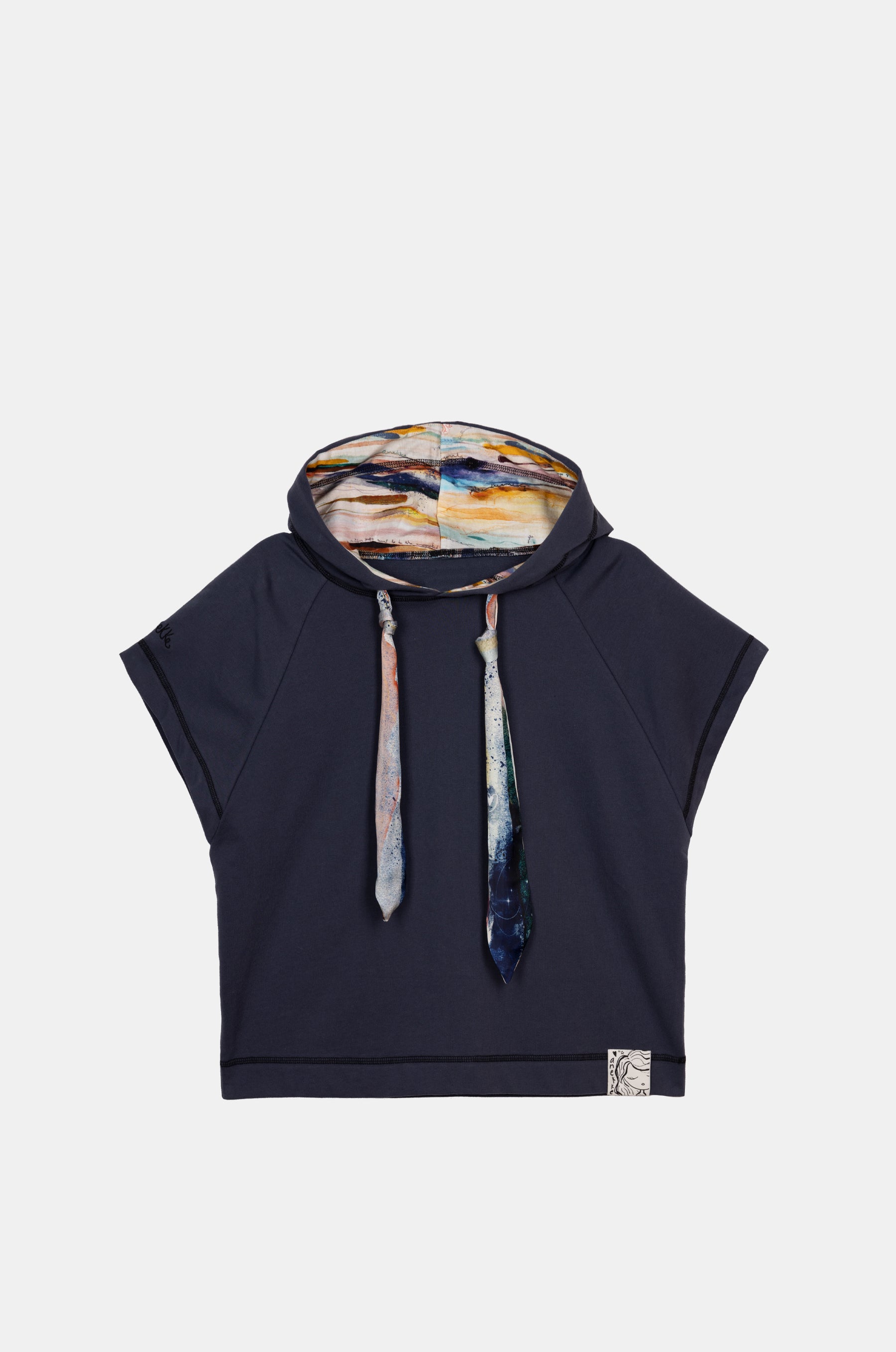 Sudadera azul marino sin mangas Studio