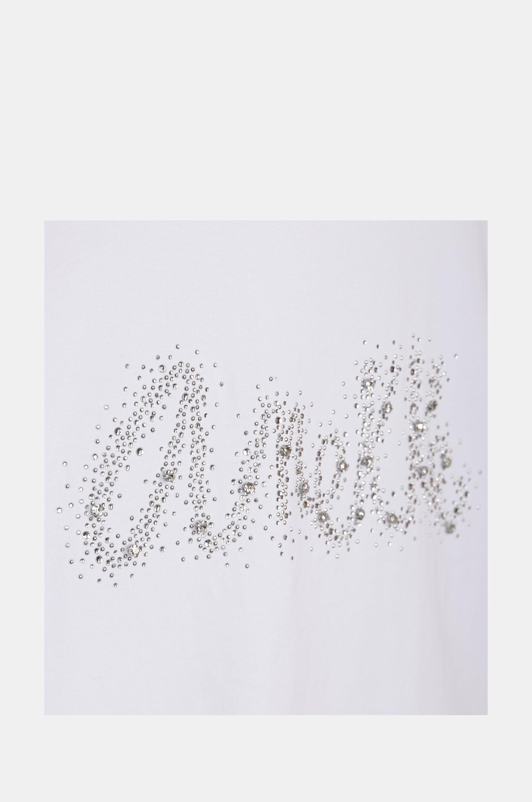 Camiseta blanca purpurina