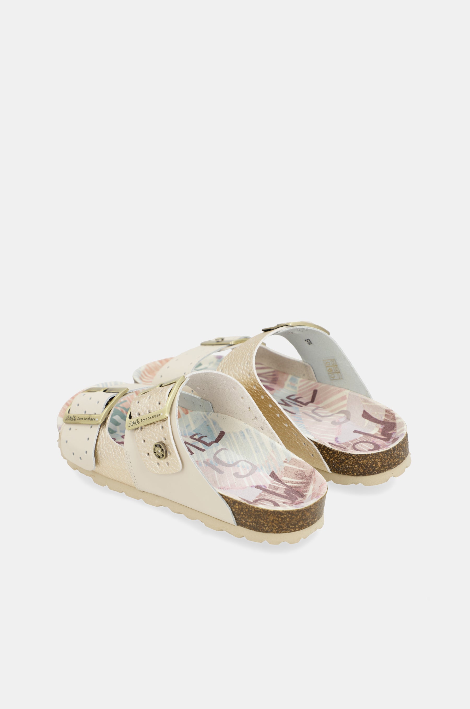 Sandalias bio de mujer dorado
