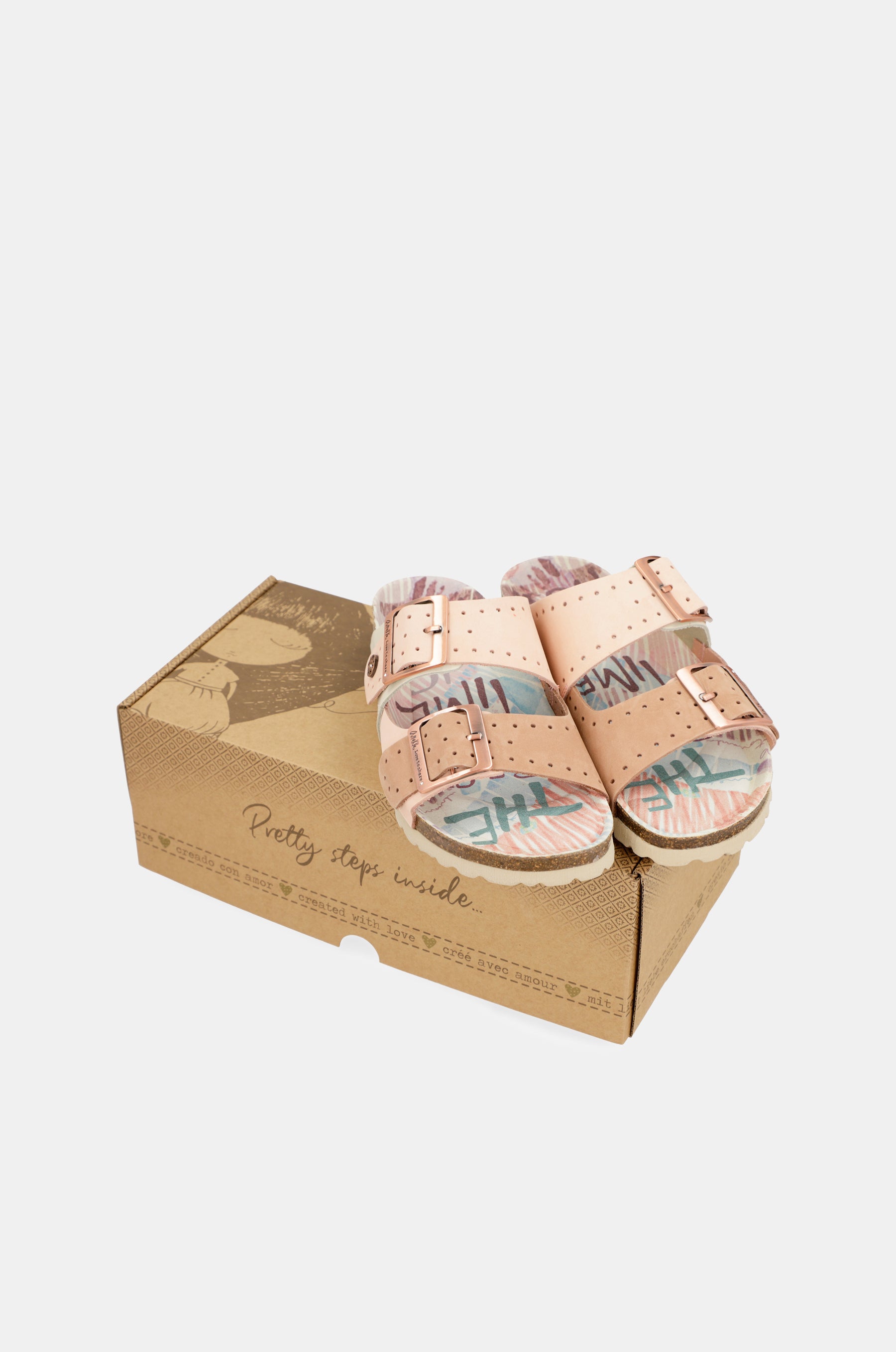 Sandalias bio de mujer Nude