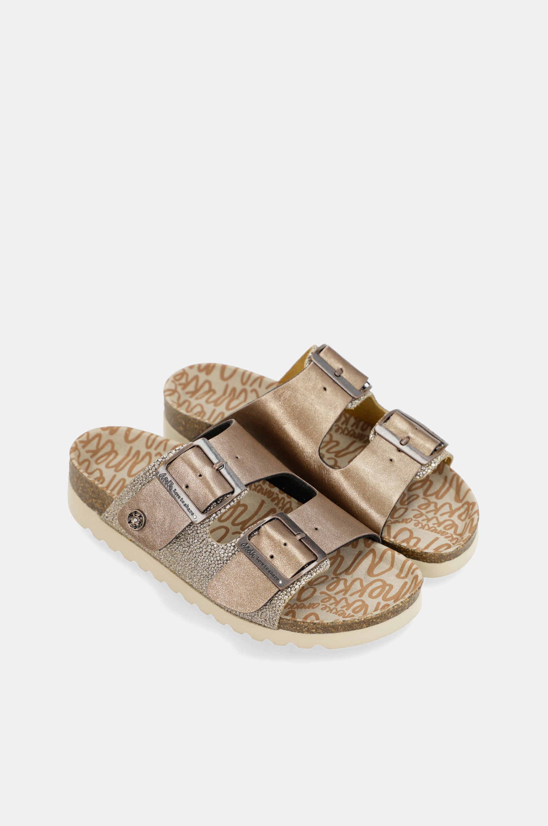 Sandalias bio de mujer bronce