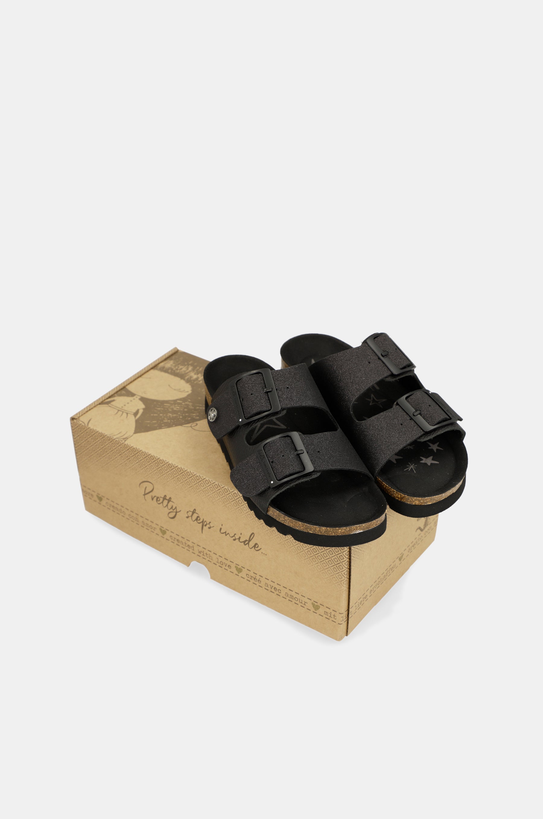 Sandalias bio de mujer negro